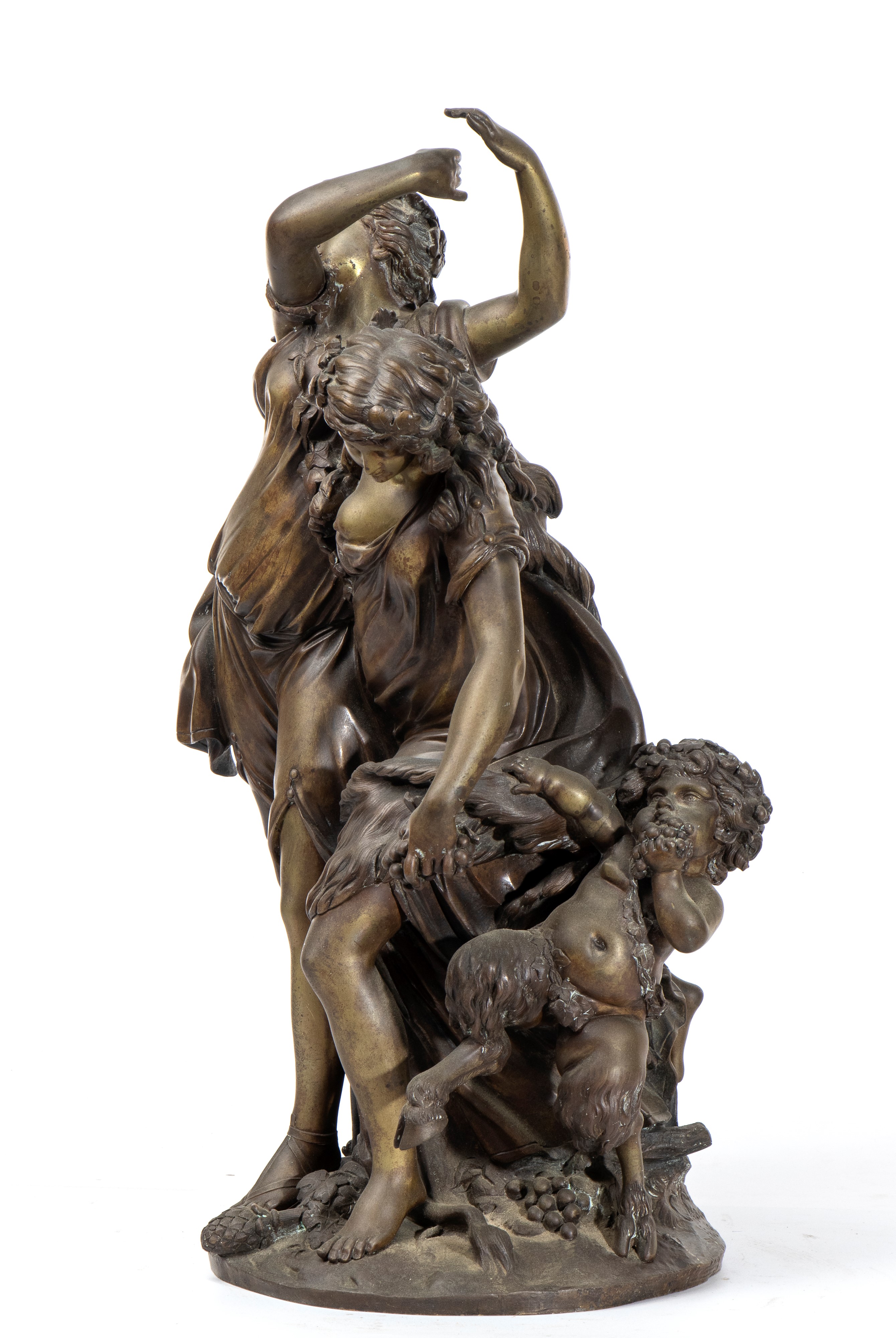 Claude Michel, Detto Clodion (nancy, 1738 - Parigi, 1814) - Clodion, Scultura in bronzo raffigura...