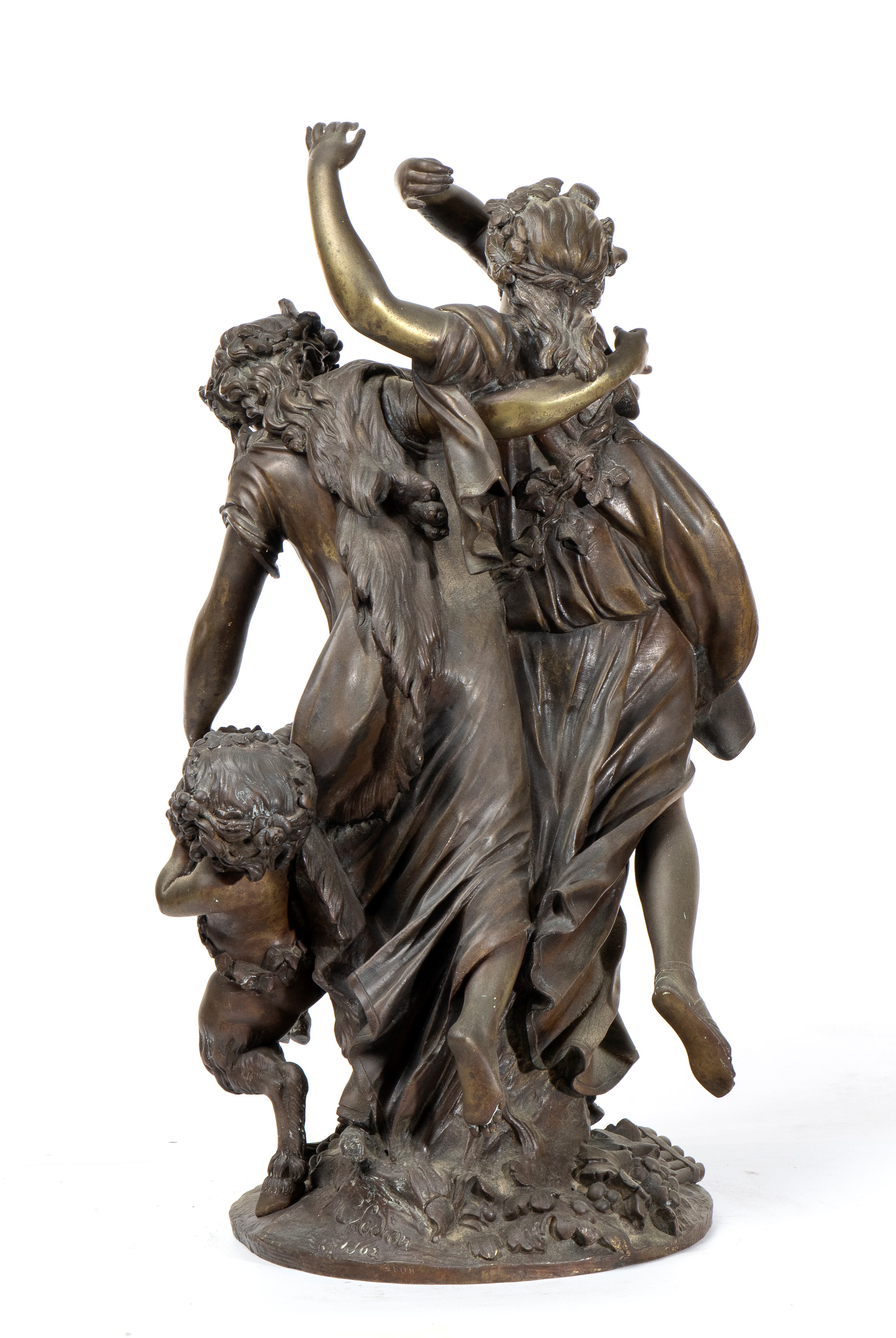 Claude Michel, Detto Clodion (nancy, 1738 - Parigi, 1814) - Clodion, Scultura in bronzo raffigura...