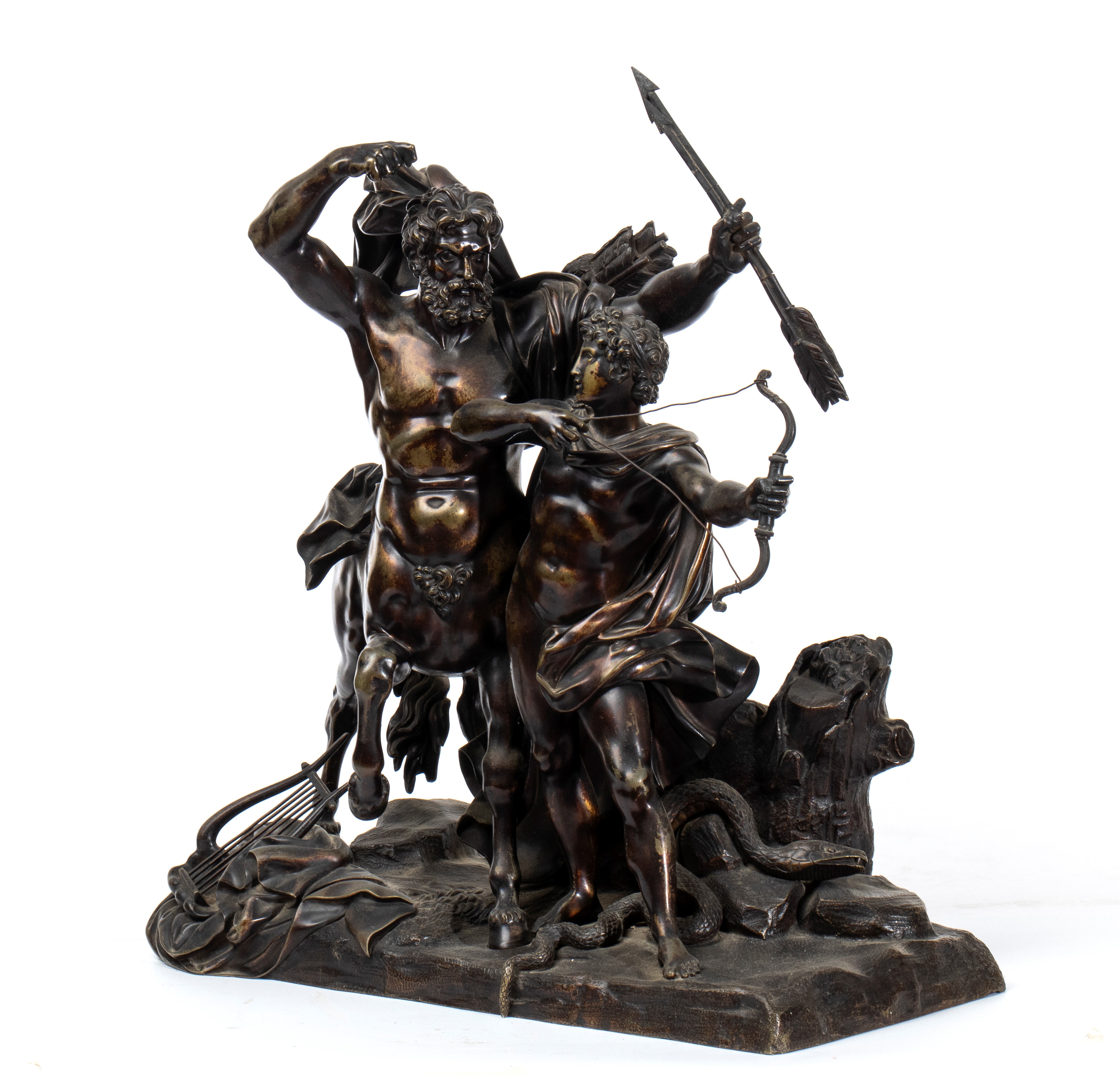 Giovanni Zoffoli, Giacomo Zoffoli - Gruppo scultoreo in bronzo raffigurante Apollo e Centauro, XV...