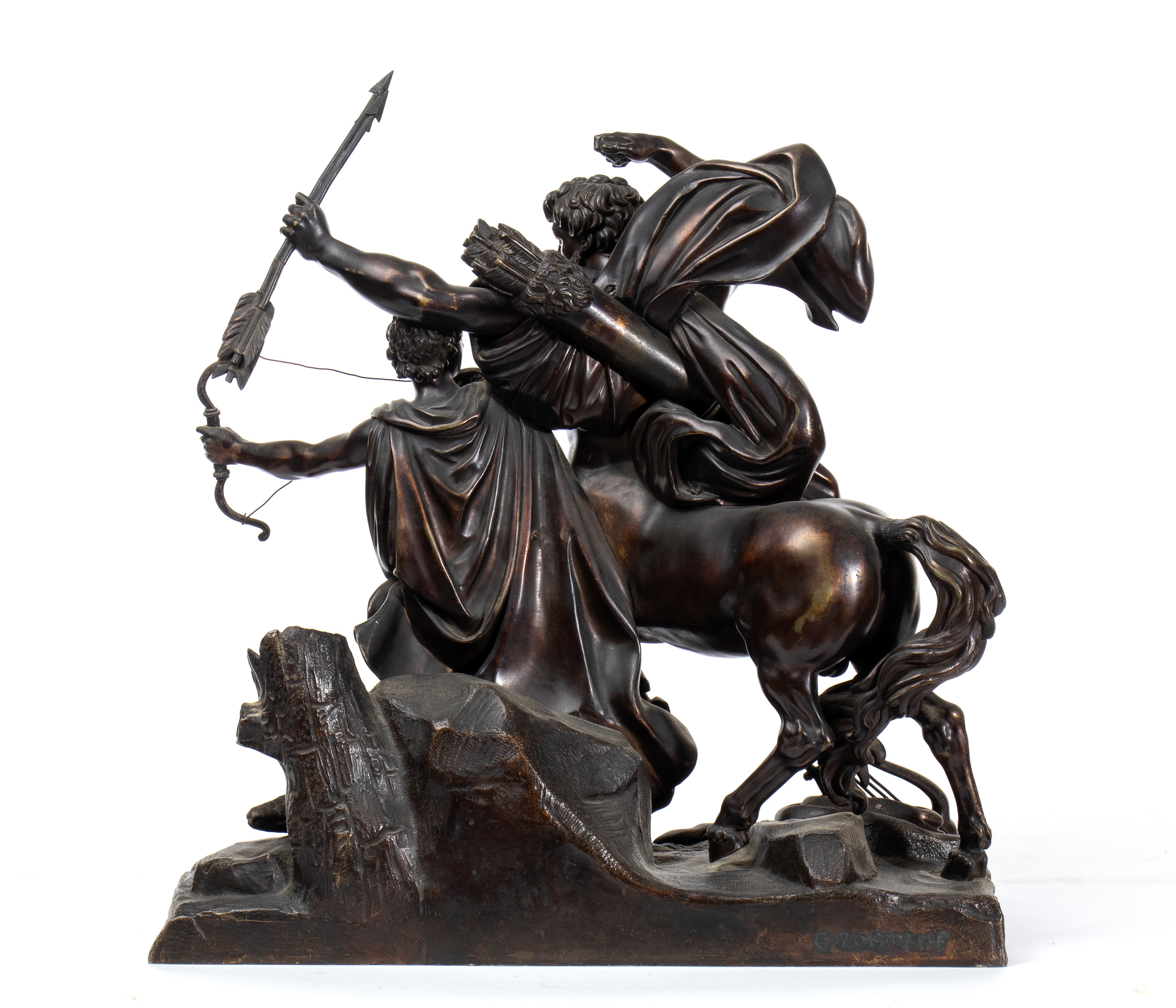 Giovanni Zoffoli, Giacomo Zoffoli - Gruppo scultoreo in bronzo raffigurante Apollo e Centauro, XV...