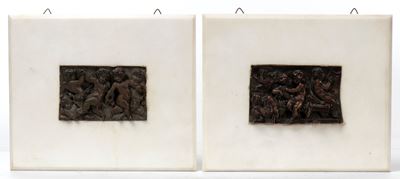 Bassorilievi in bronzo, Putti danzanti e musicanti, XVIII secolo