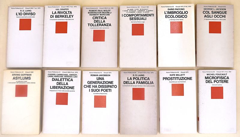 Collana "Nuovo Politecnico" edita da Einaudi - 12 volumi