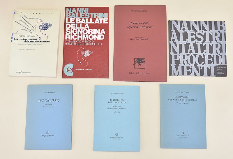 Poesie e Sonetti di Nanni Balestrini - 7 volumi