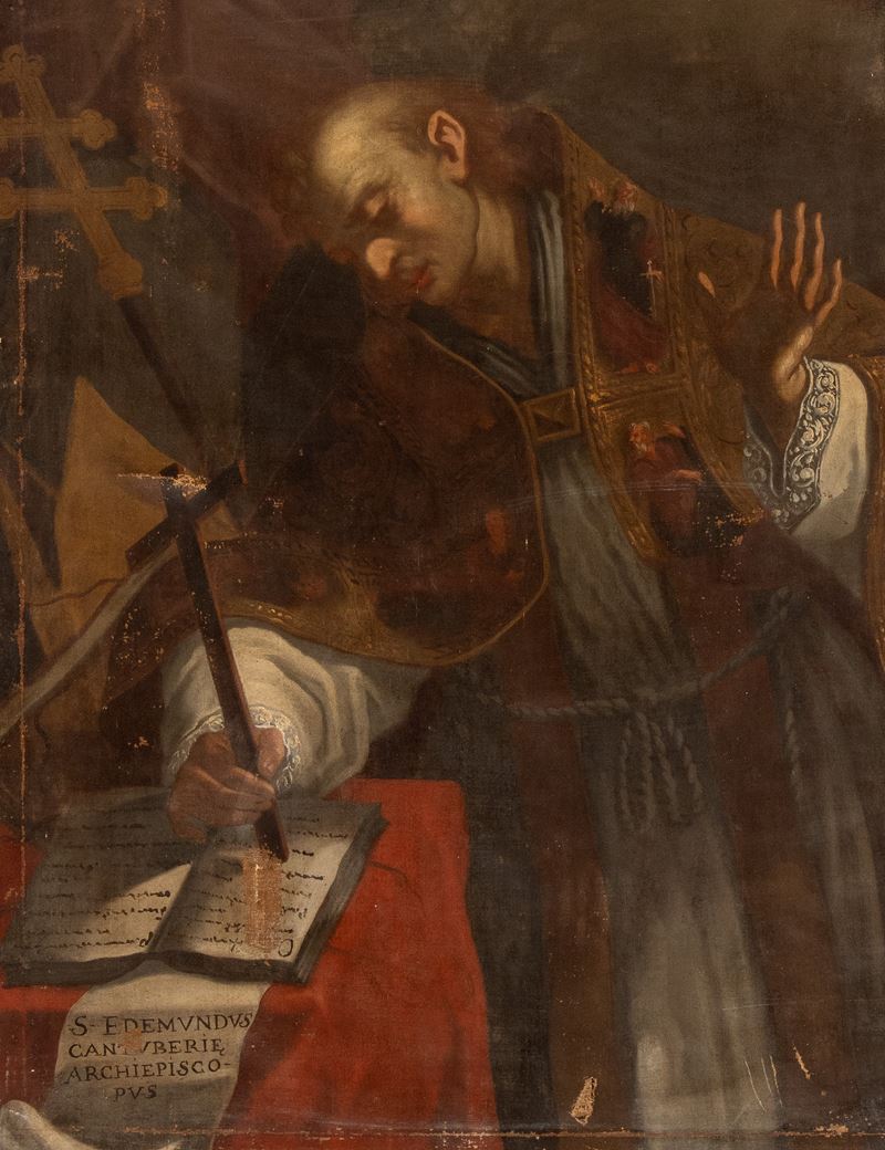 Artista Bolognese, XVIII Secolo - Sant'edmondo di Canterbury