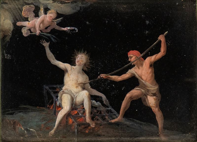 Artista Veronese, Prima Metà XVII Secolo - Martirio di San Lorenzo