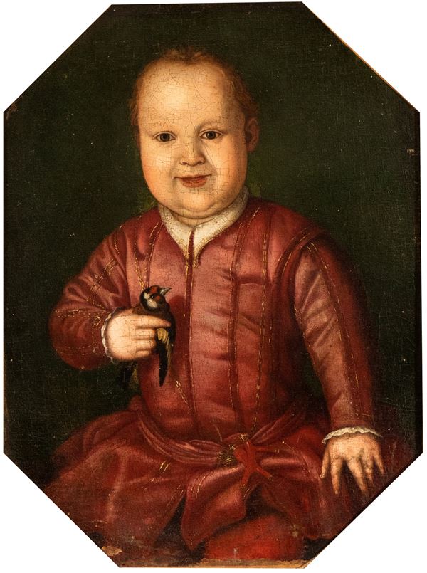 Agnolo di Cosimo il Bronzino - Portrait of Giovanni de' Medici with goldfinch