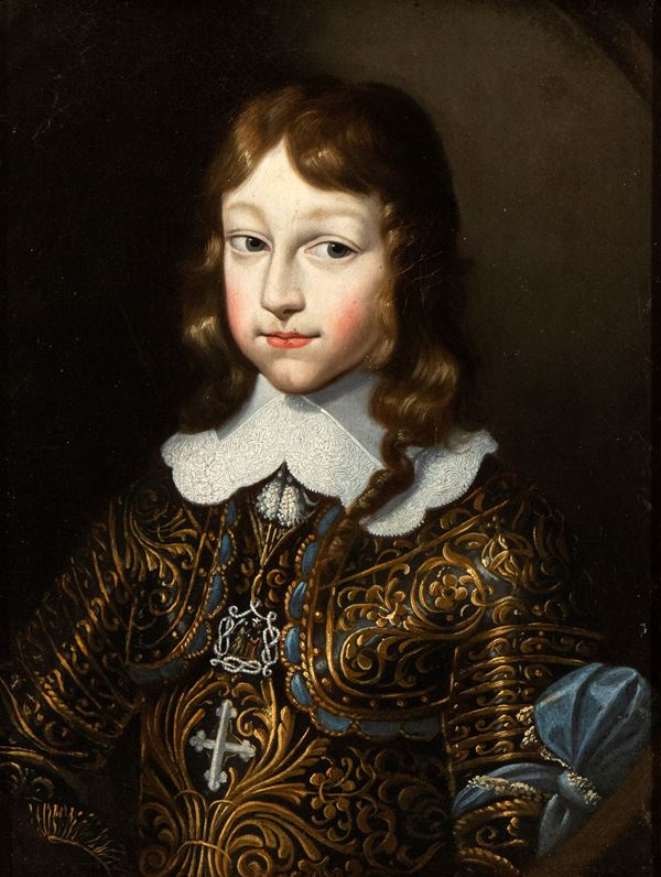 Philibert Torret il Narciso - Portrait of Charles Emanuele II di Savoia in armour
