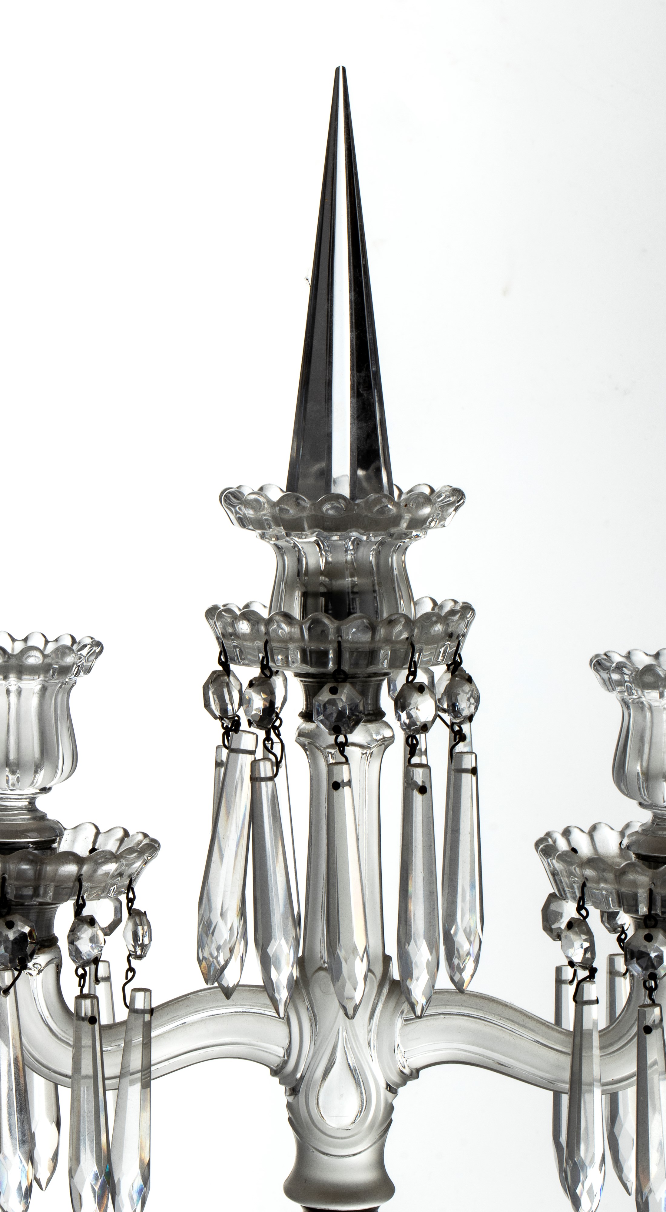 Coppia di Candelabri in Cristallo Baccarat