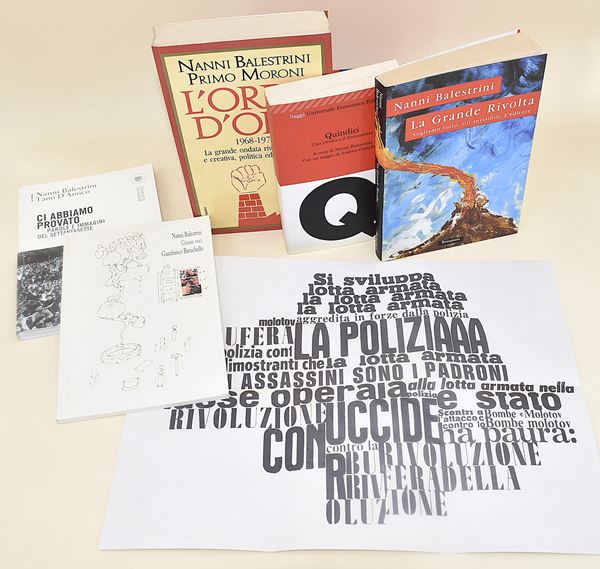 Opere su Movimenti 1968-1978, Manifesto, memoria, motti di Nanni Balestrini - 5 volumi