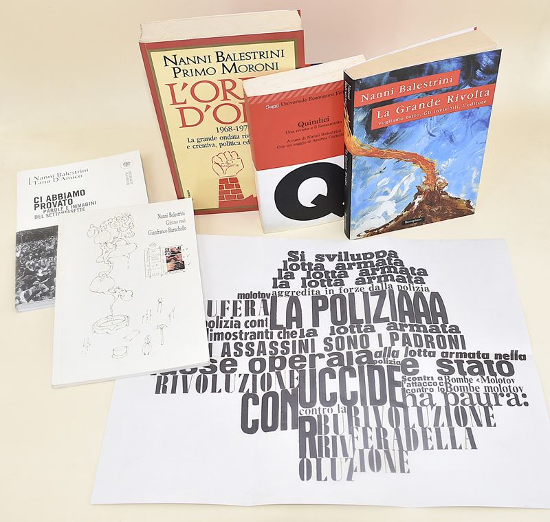 Opere su Movimenti 1968-1978, Manifesto, Memoria, Motti di Nanni Balestrini - 5 Volumi