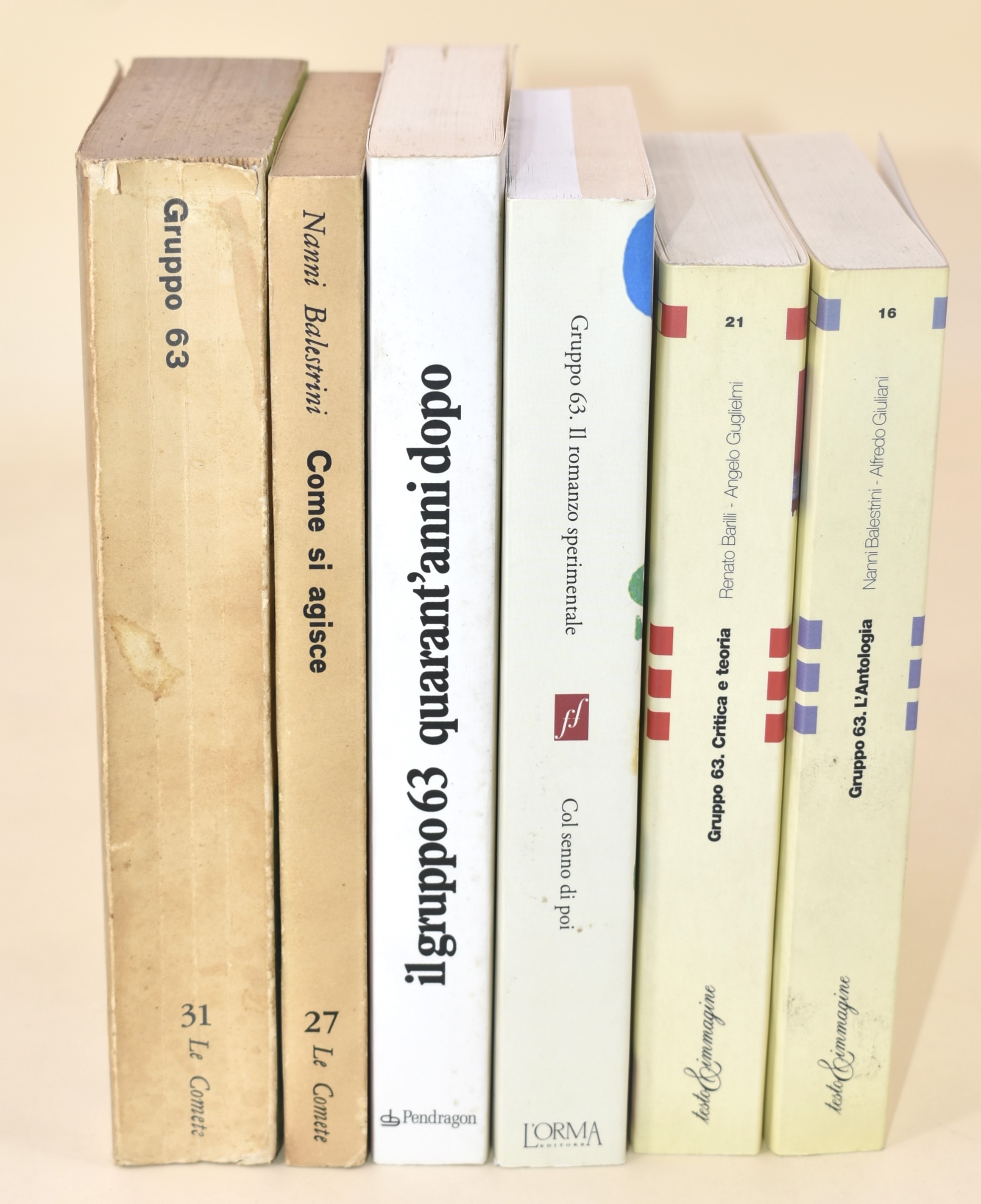 Opere sul Gruppo '63 di Nanni Balestrini - 6 volumi