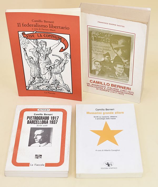 Opere su Anarchia, Rivoluzione e Mussolini di Camillo Berneri - 4 volumi