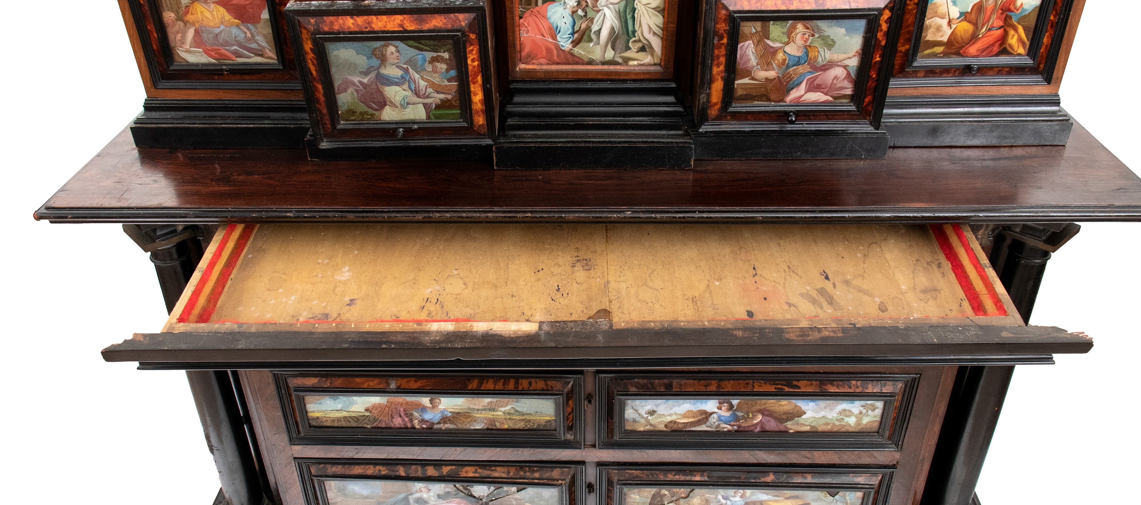 Stipo commode, palissandro e tartaruga, Roma, XVIII secolo