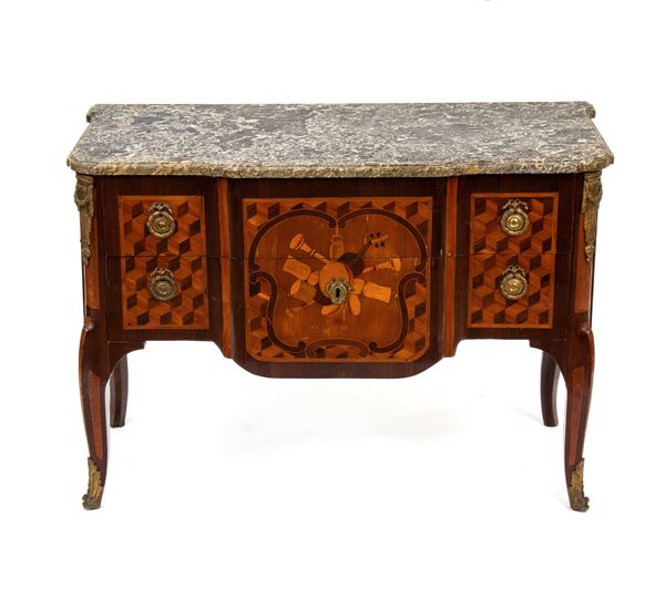 JEAN HOLTHAUSEN - French inlaid dresser, Louis XVI 