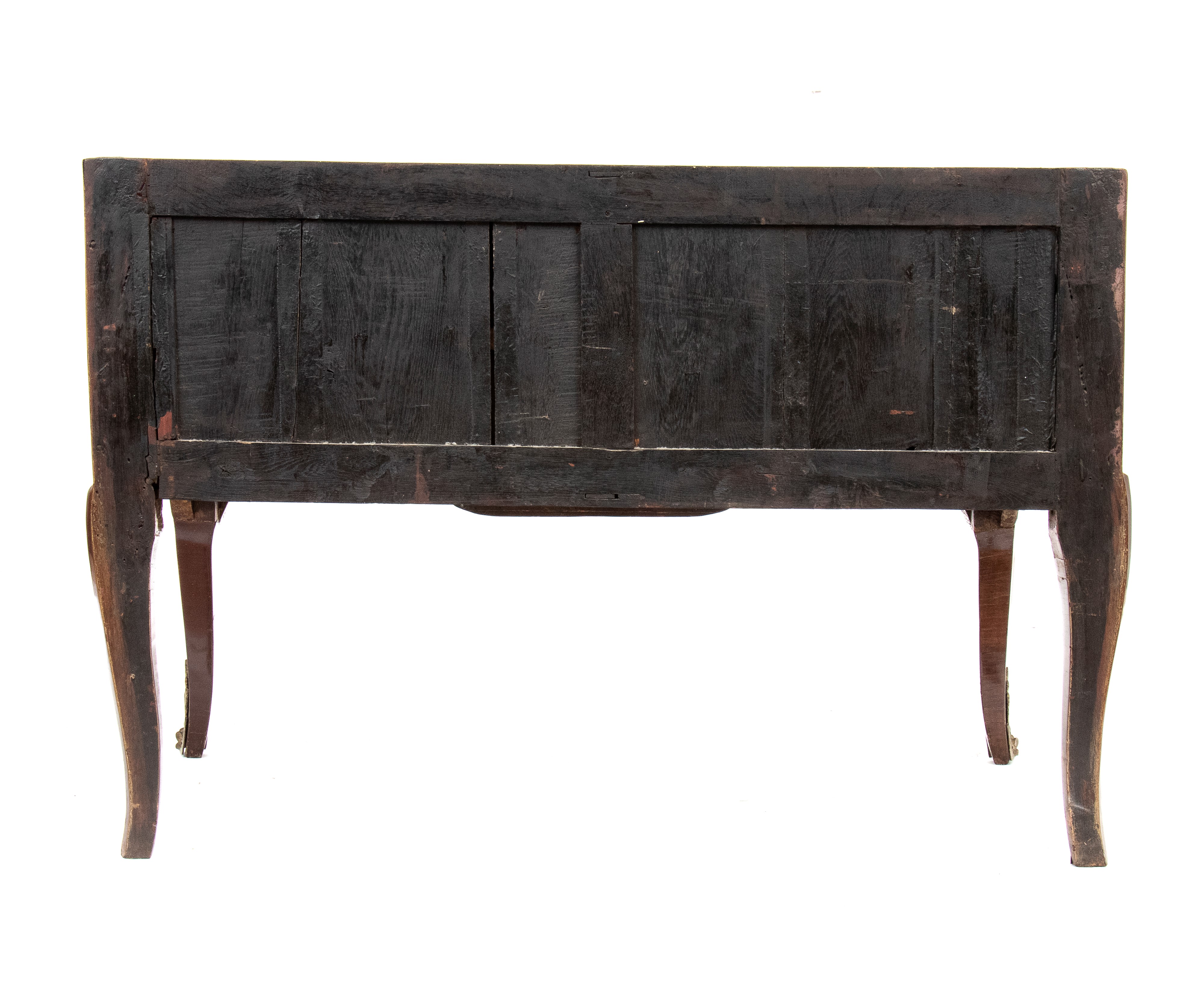 Jean Holthausen - Comò francese intarsiato in ebano e palissandro con piano in marmo (Parigi, XVI...