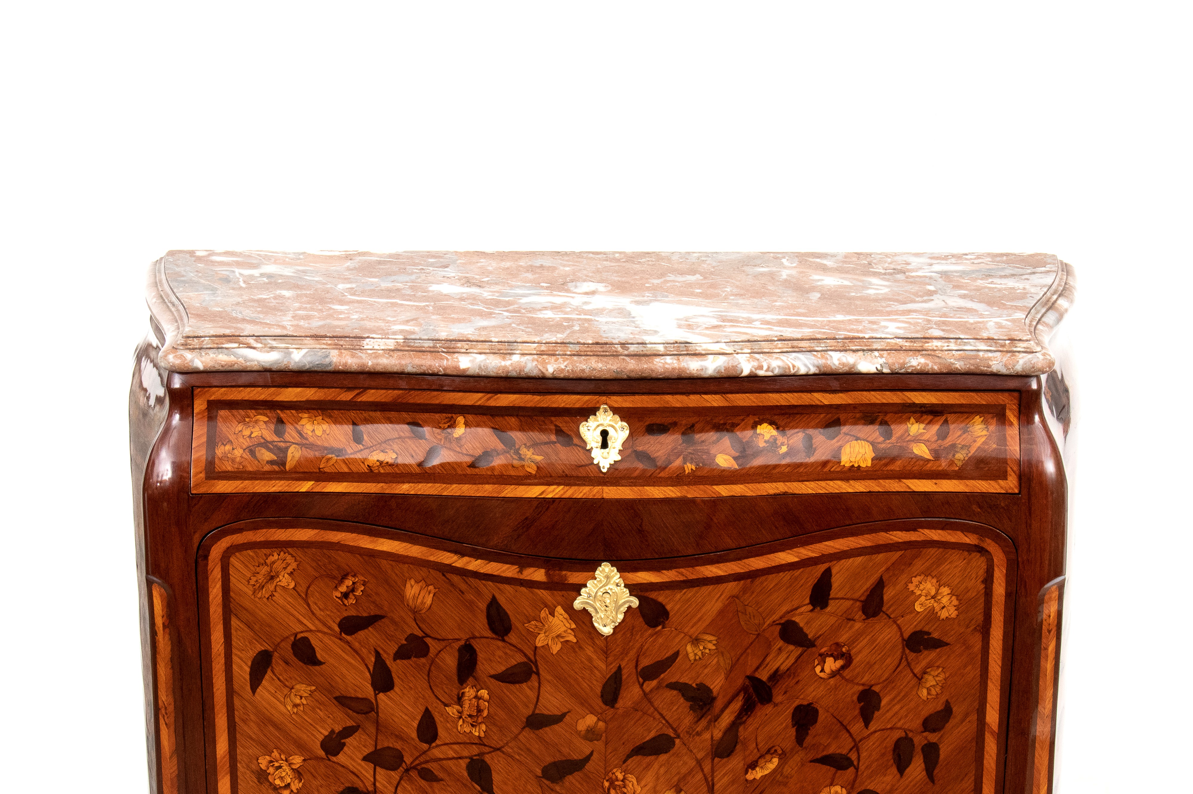 féLIX Laurent - Secretaire Francese Intarsiato, Luigi XV