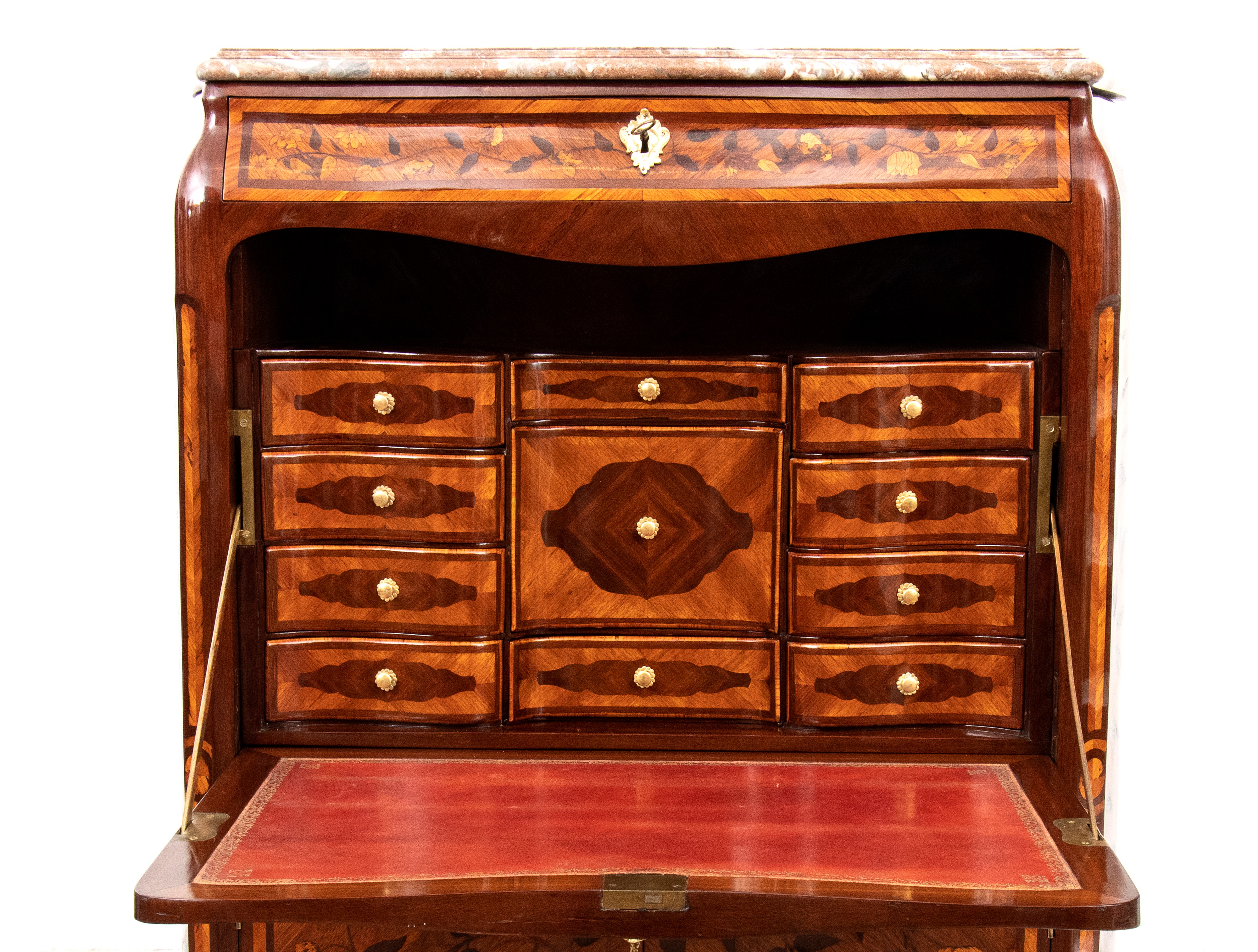 féLIX Laurent - Secretaire Francese Intarsiato, Luigi XV