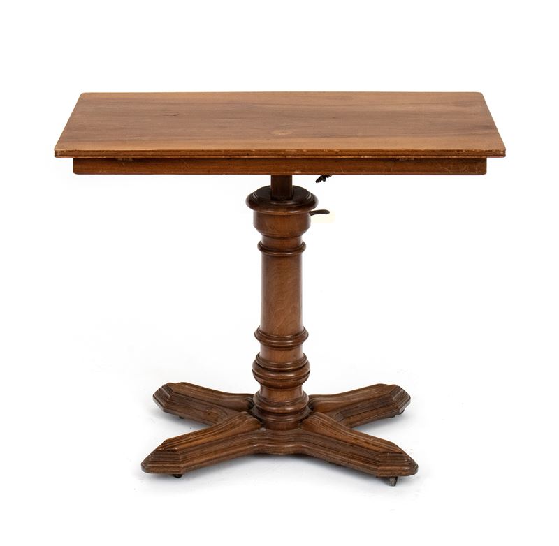 Emile Chouanard - Tavolo da disegno per architetto, legno di noce, piano basculante