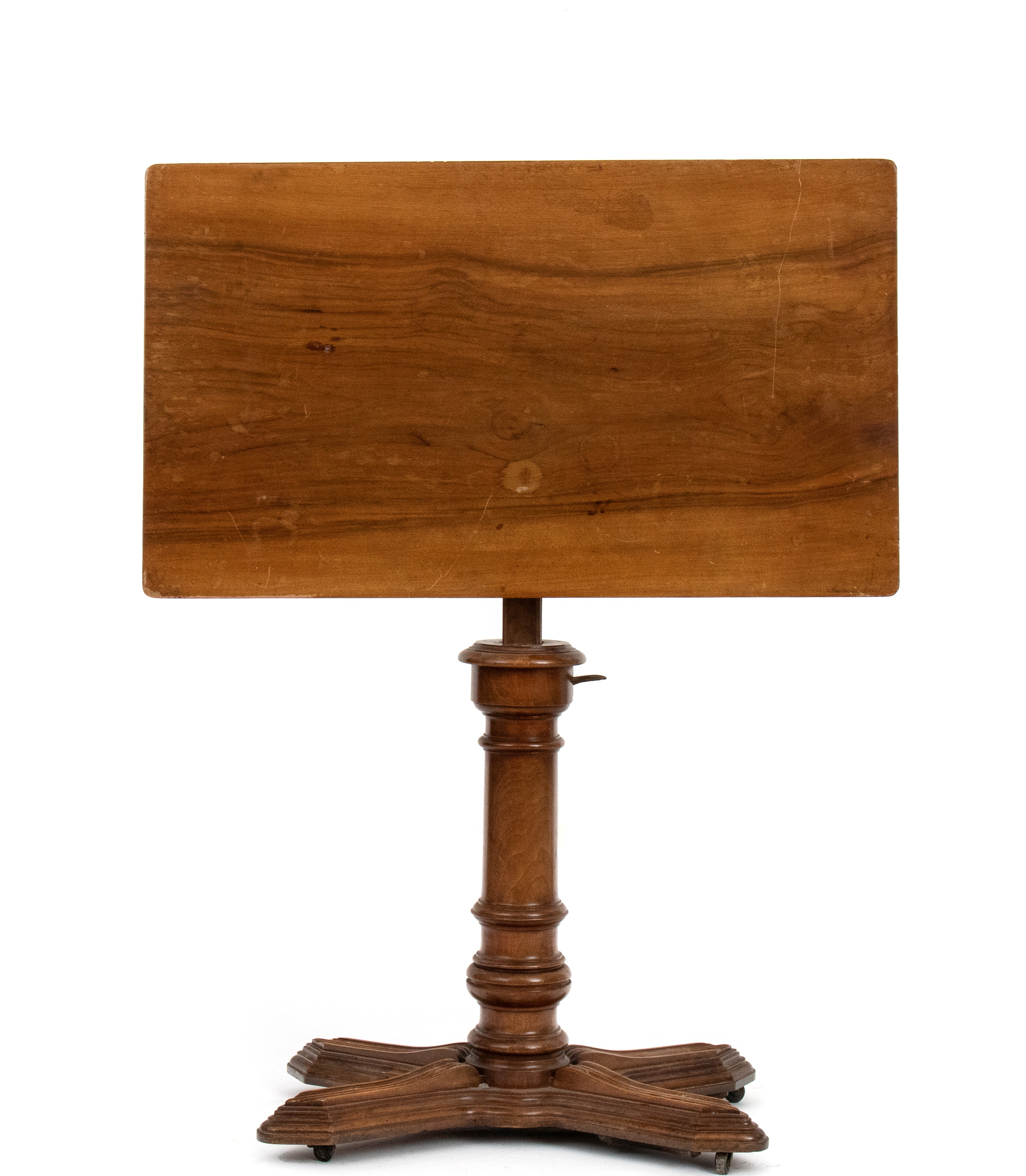 Emile Chouanard - Tavolo da disegno per architetto, legno di noce, piano basculante