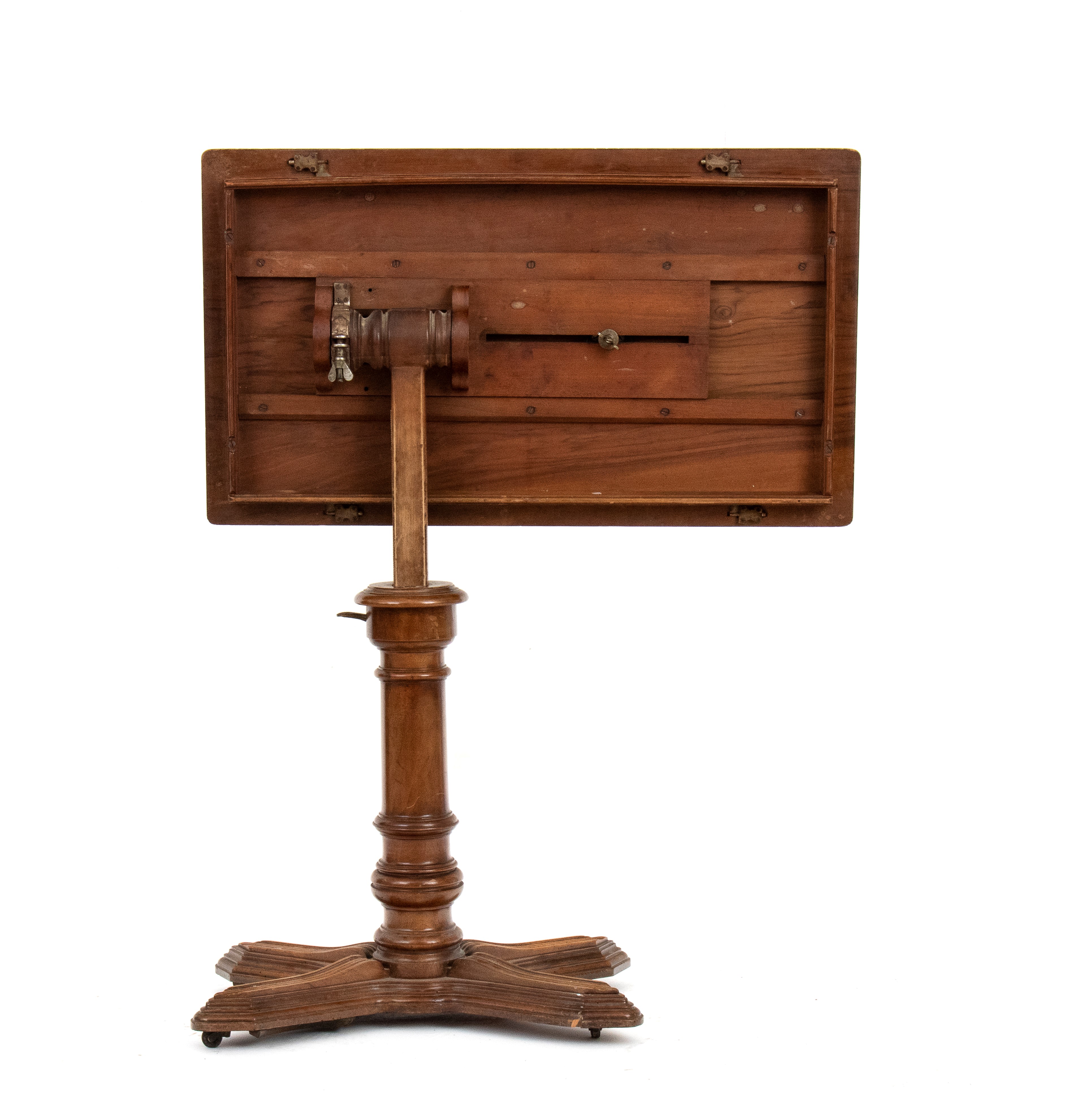 Emile Chouanard - Tavolo da disegno per architetto, legno di noce, piano basculante