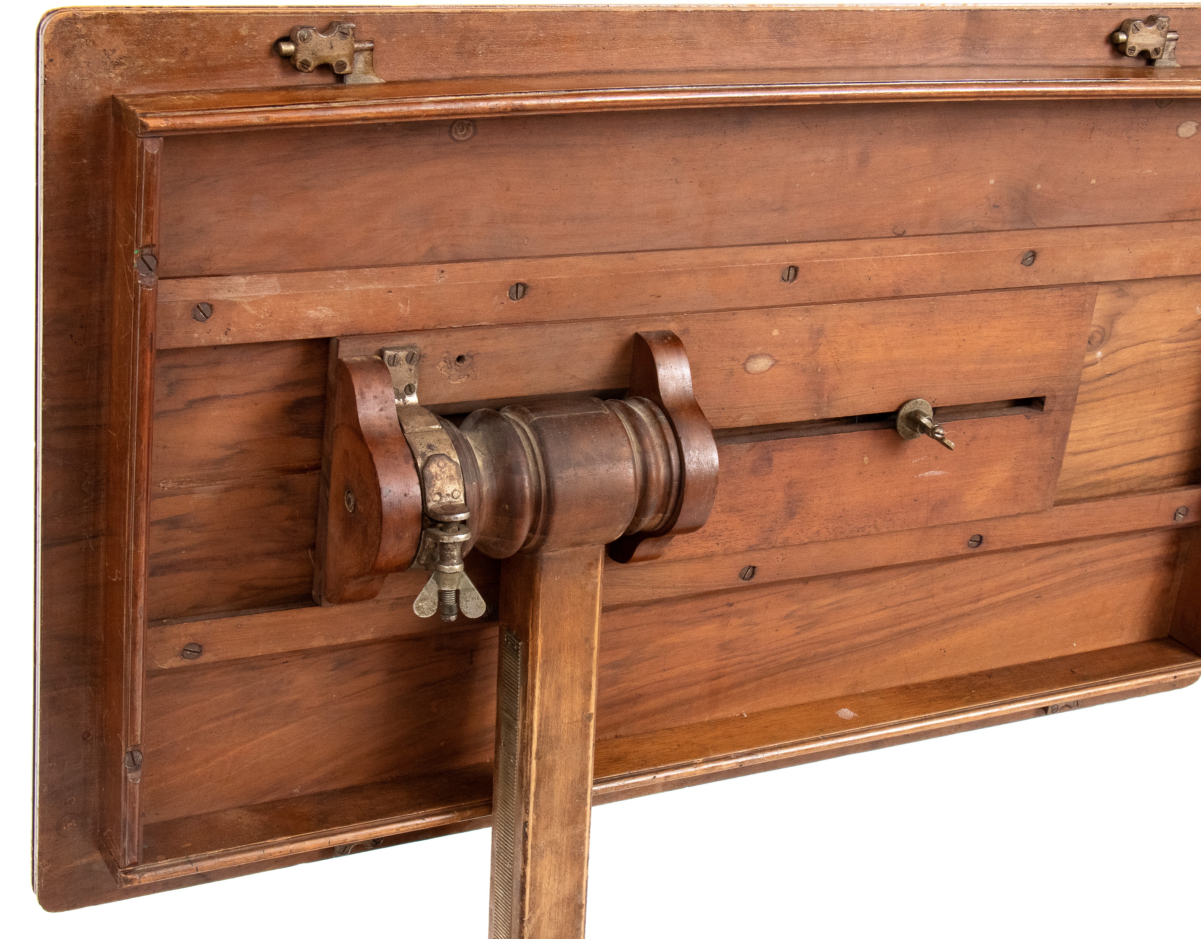 Emile Chouanard - Tavolo da disegno per architetto, legno di noce, piano basculante