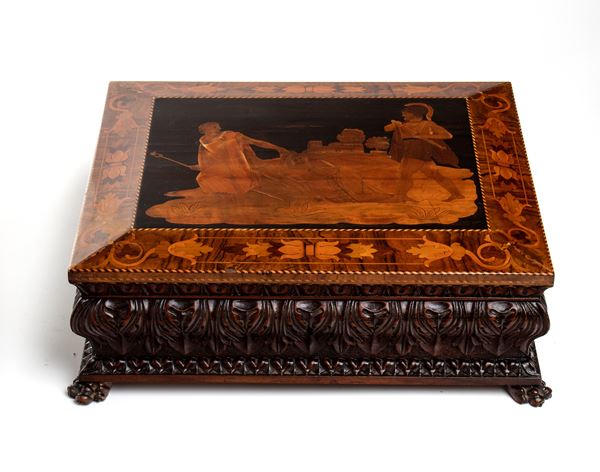 Italian inlaid box, Louis XVI 