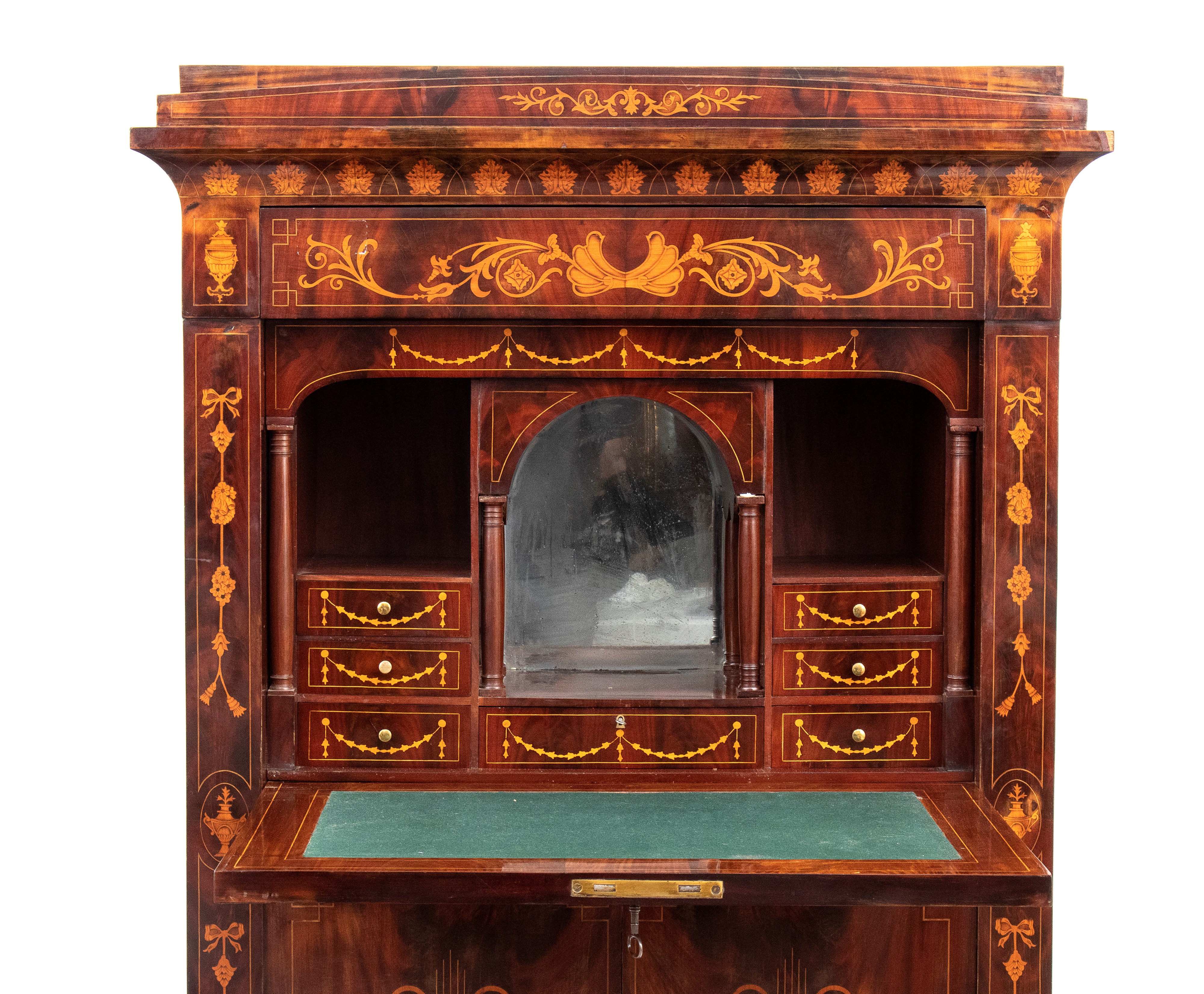 Secretaire Impero Olandese Intarsiato