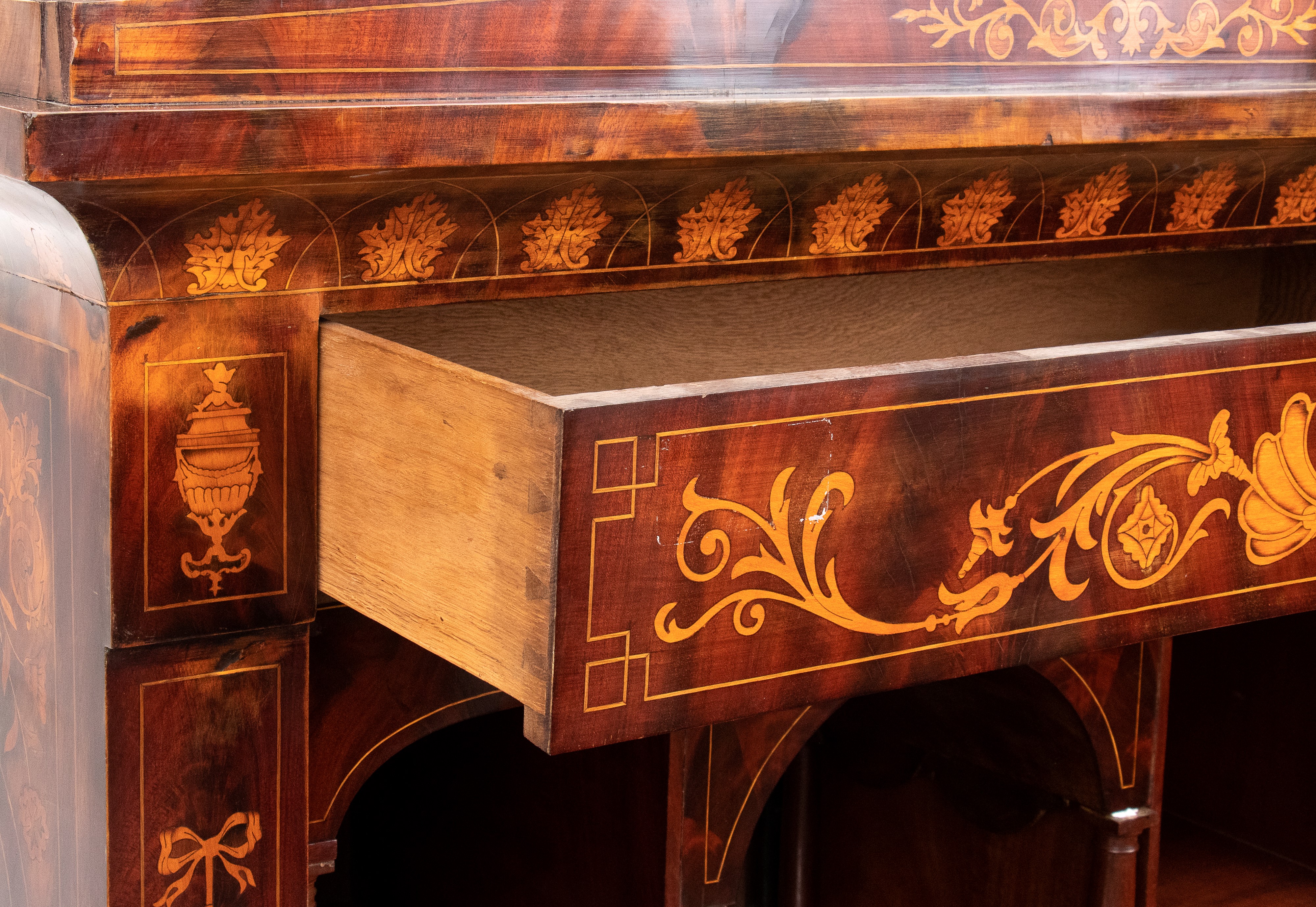 Secretaire Impero Olandese Intarsiato