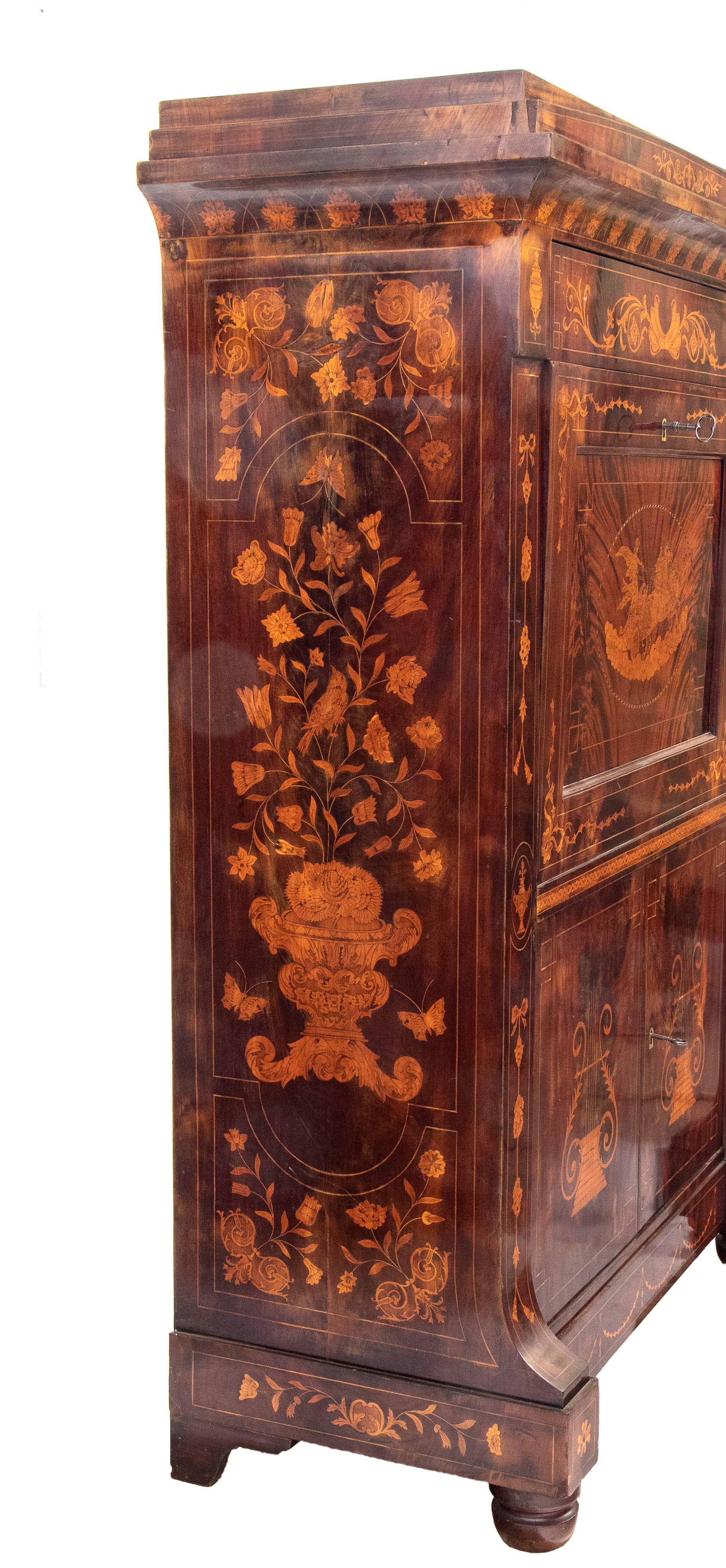 Secretaire Impero Olandese Intarsiato