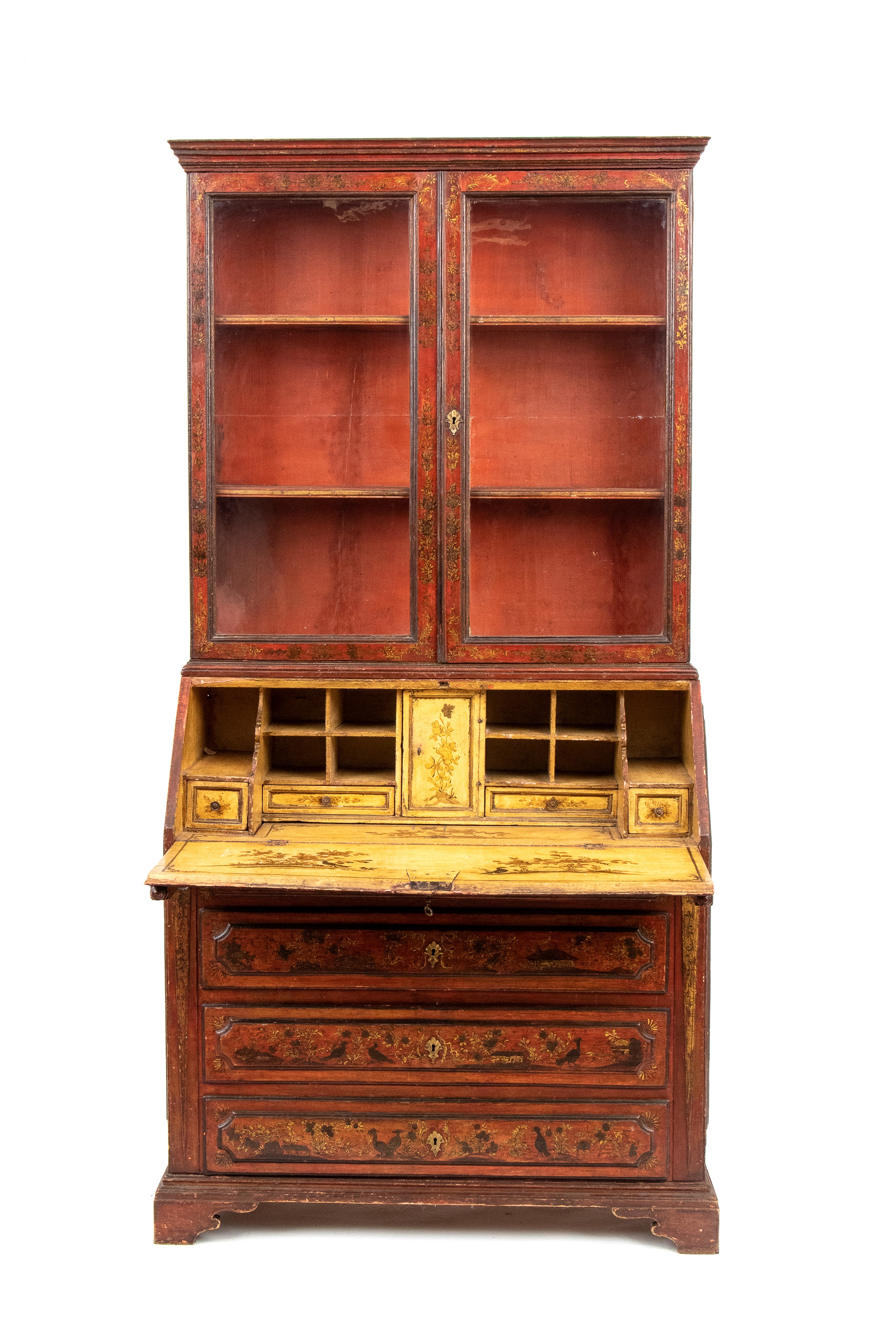 Trumeau piemontese laccato a chinoiserie, Torino, XVIII secolo