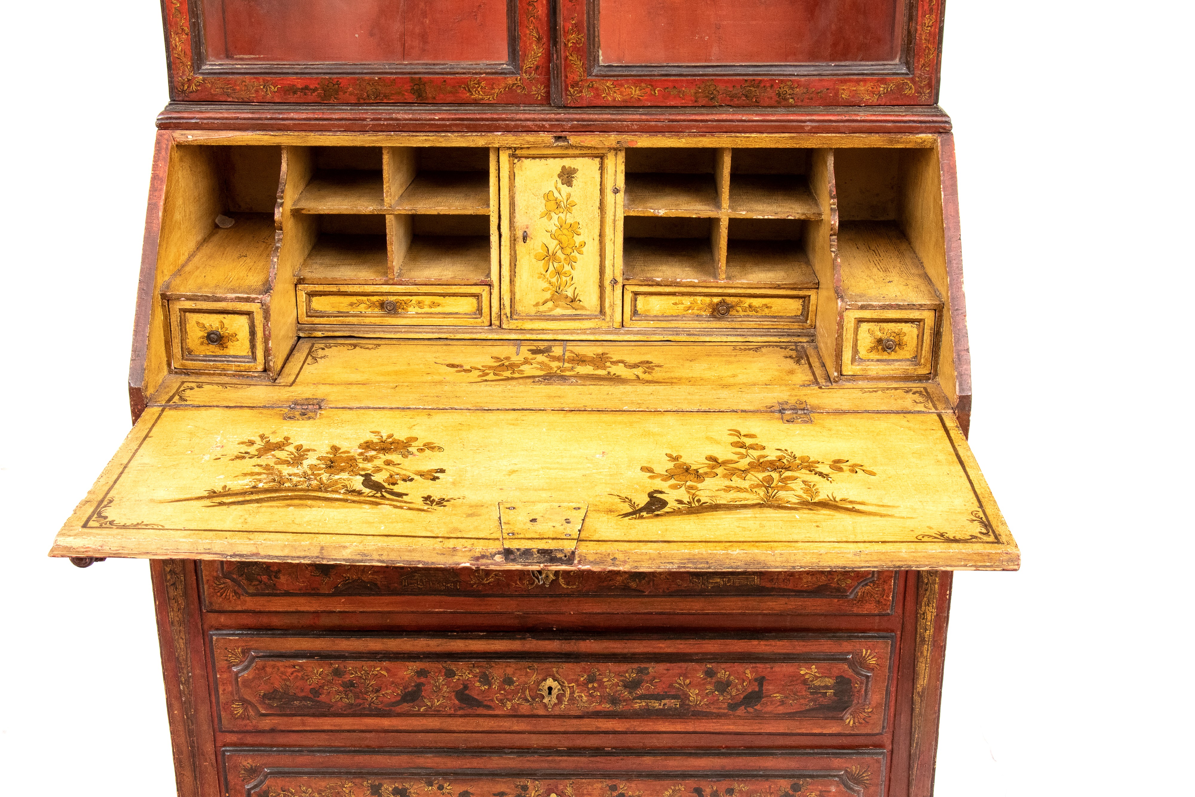 Trumeau piemontese laccato a chinoiserie, Torino, XVIII secolo