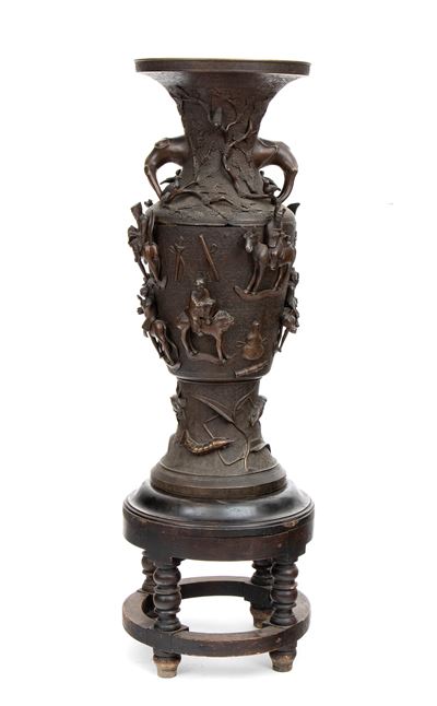 Vaso Giapponese in Bronzo