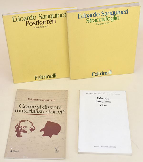 Opere storiche e poetiche di Edoardo Sanguineti - 4 volumi