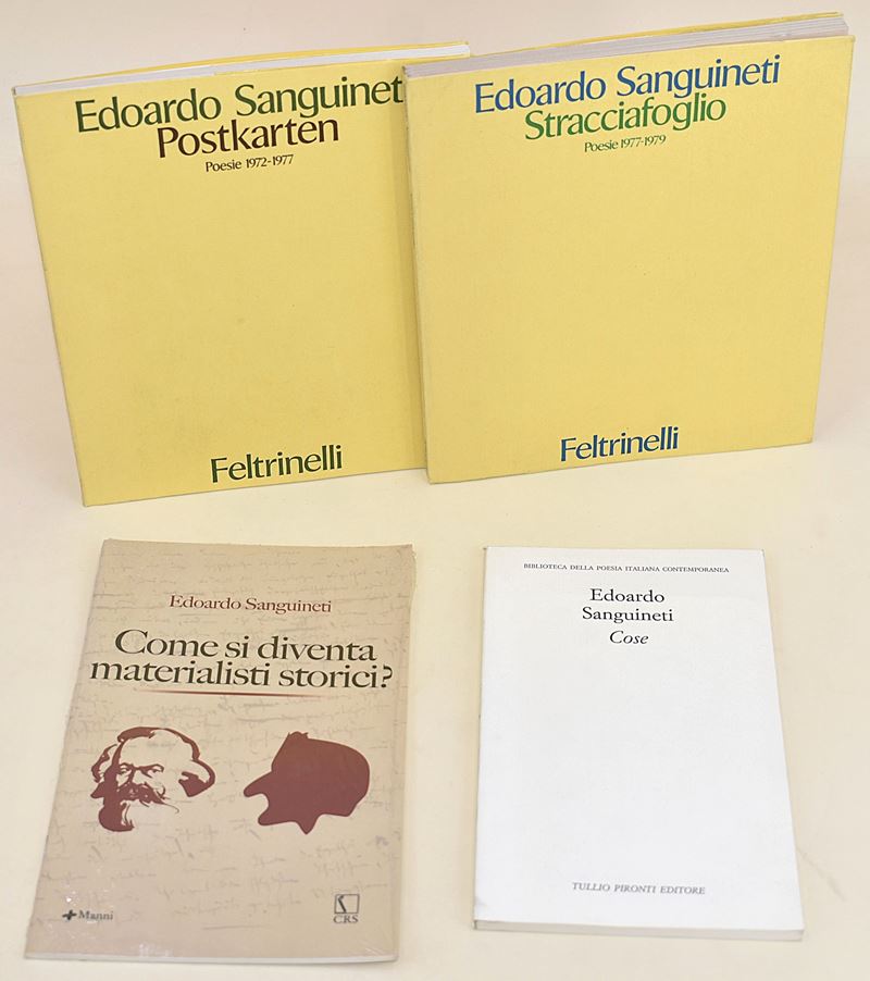 Opere storiche e poetiche di Edoardo Sanguineti - 4 volumi