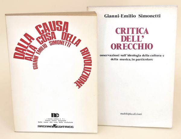 Opere di Giulio Emilio Simonetti sulla Rivoluzione musicale - 2 volumi
