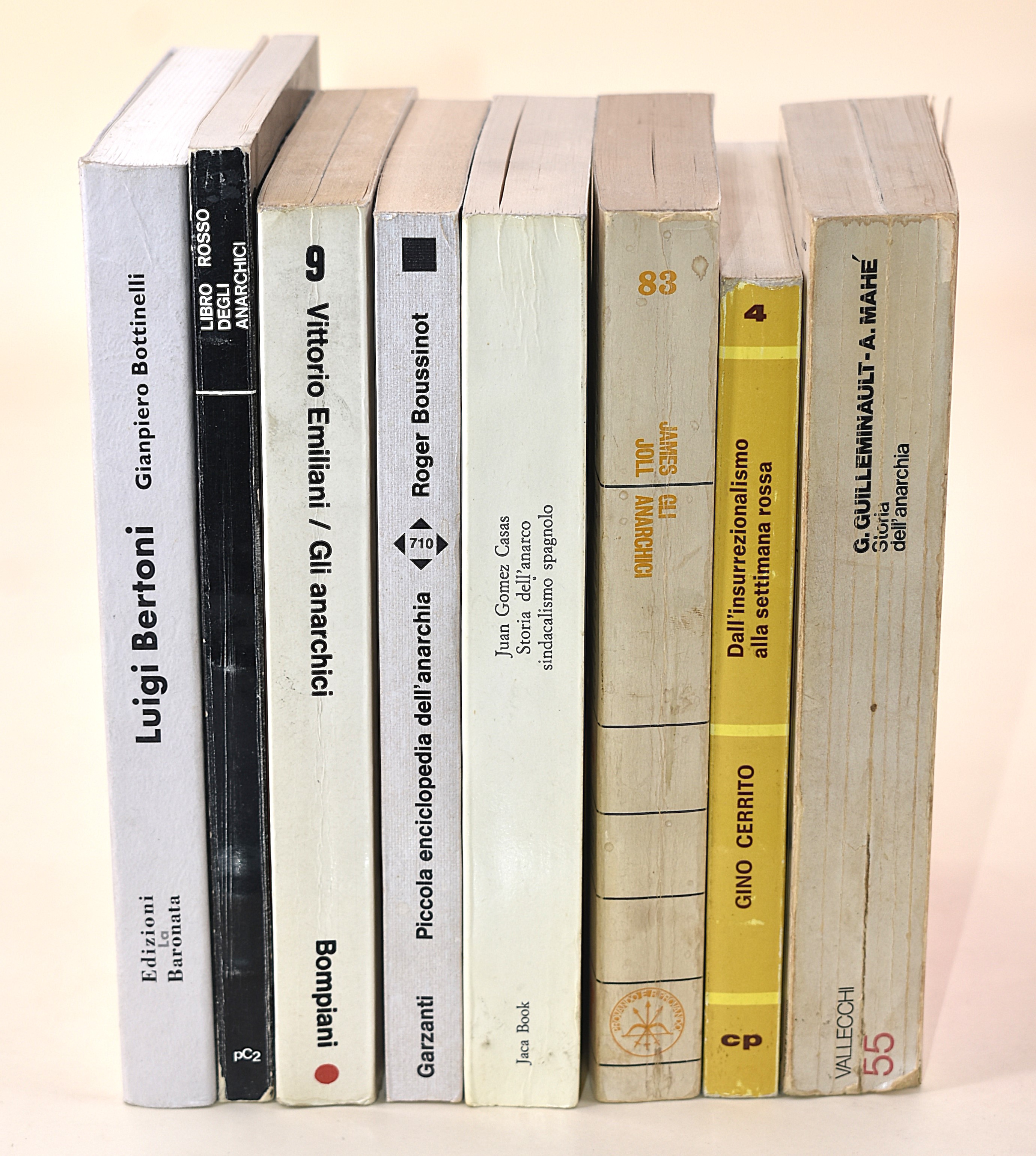 Opere sulla storia dell'anarchia - 8 volumi
