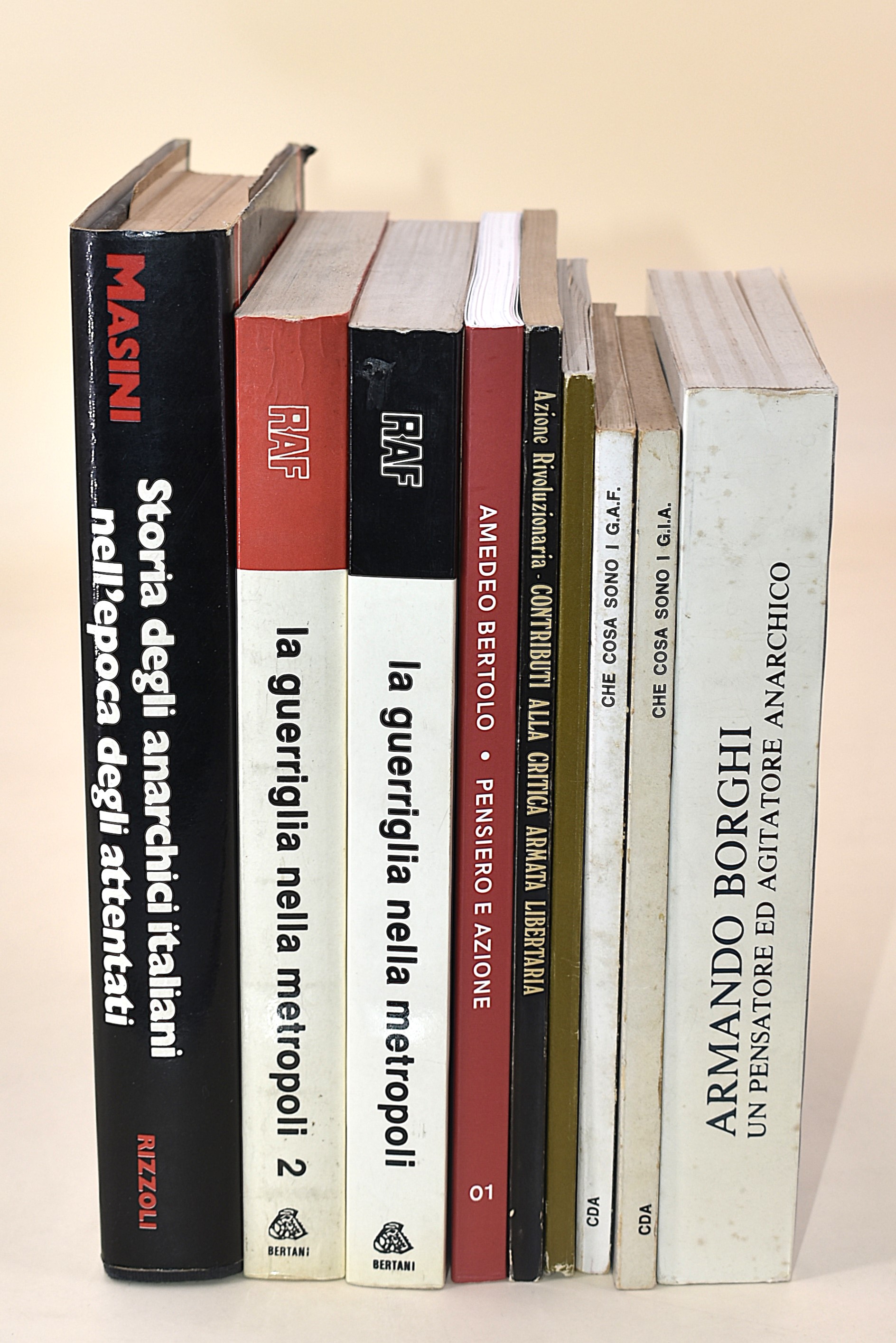 Opere sulla storia dell'Anarchia e su Armando Borghi - 9 volumi