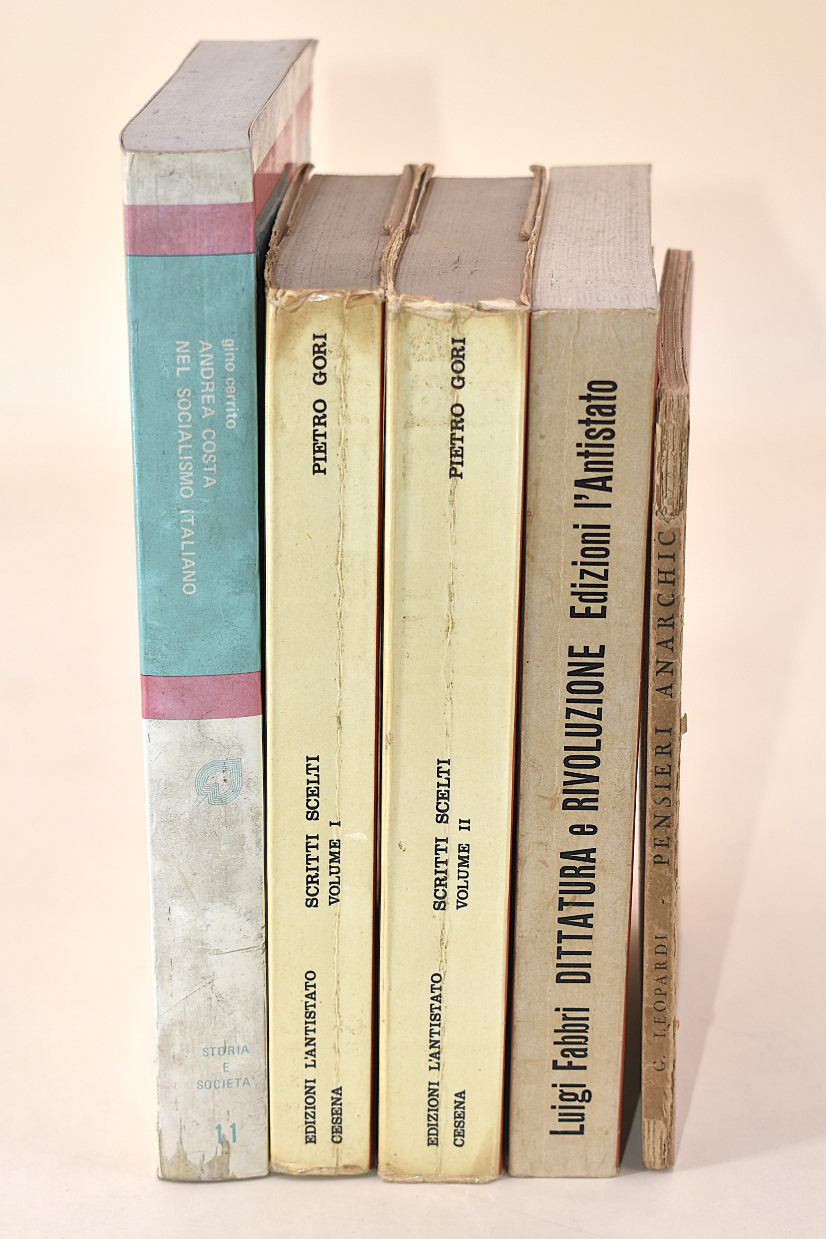 Scritti scelti di Piero Gori, Pensieri anarchici di Giacomo Leopardi e opere sull'anarchia e sul ...