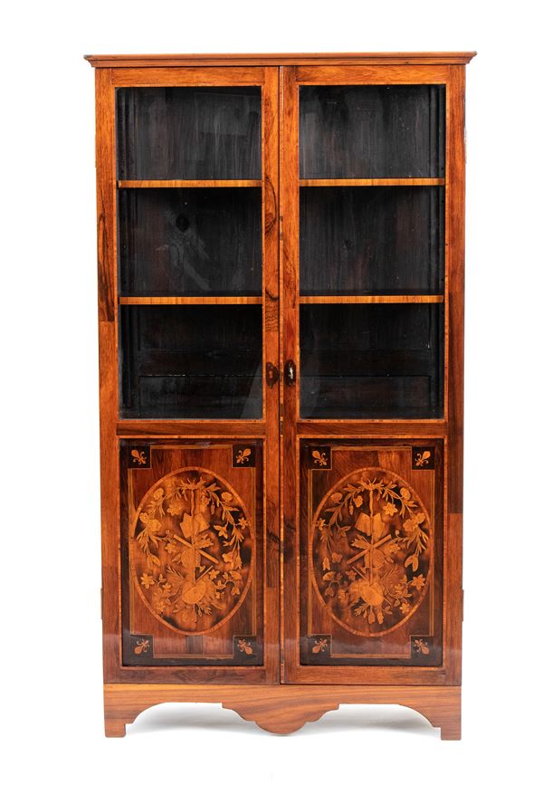 French  Inlaid display cabinet, Louis XVI
