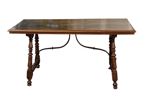 Italian walnut table, Louis XIV