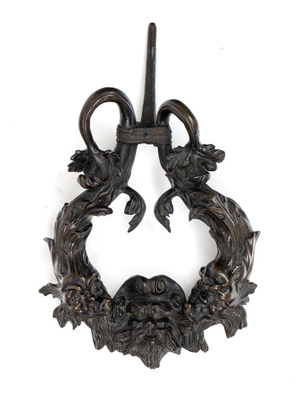 Italian bronze door knocker