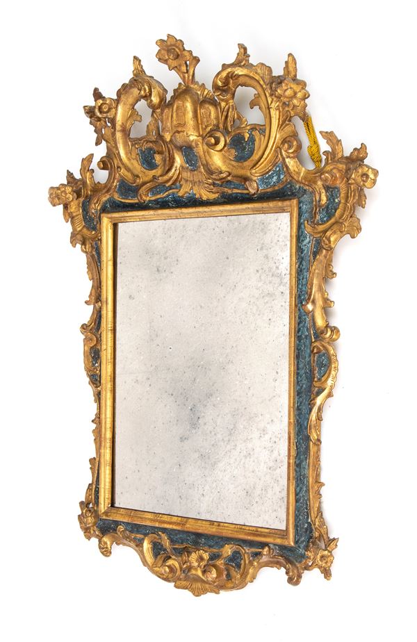 Italian Louis XV lacquered mirror