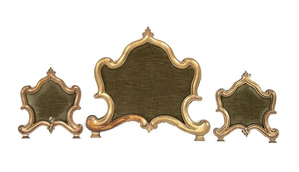 Triptych of Italian bronze cartagories