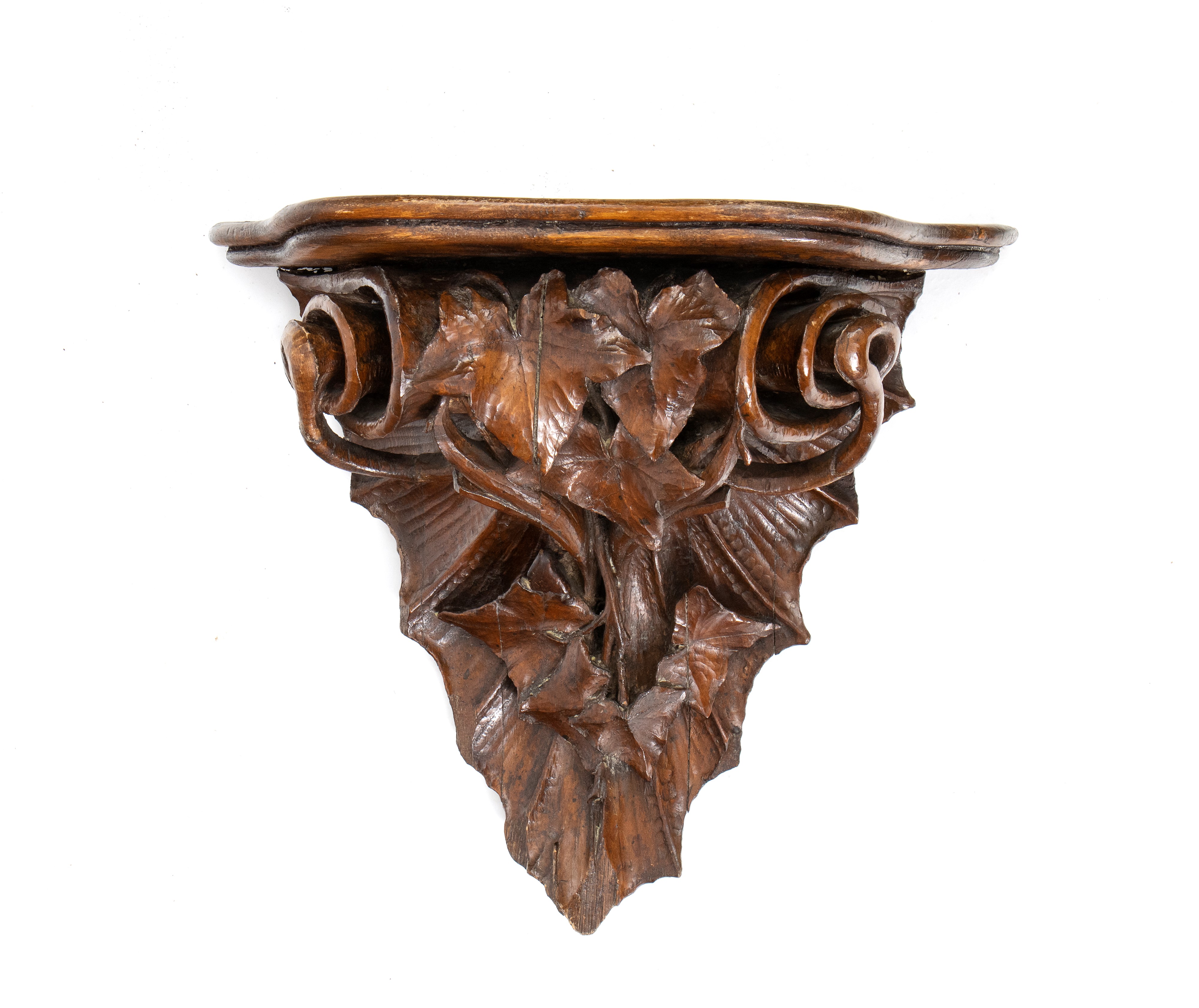 Capitello Dorato e Mensola in Legno Luigi XVI, Italia