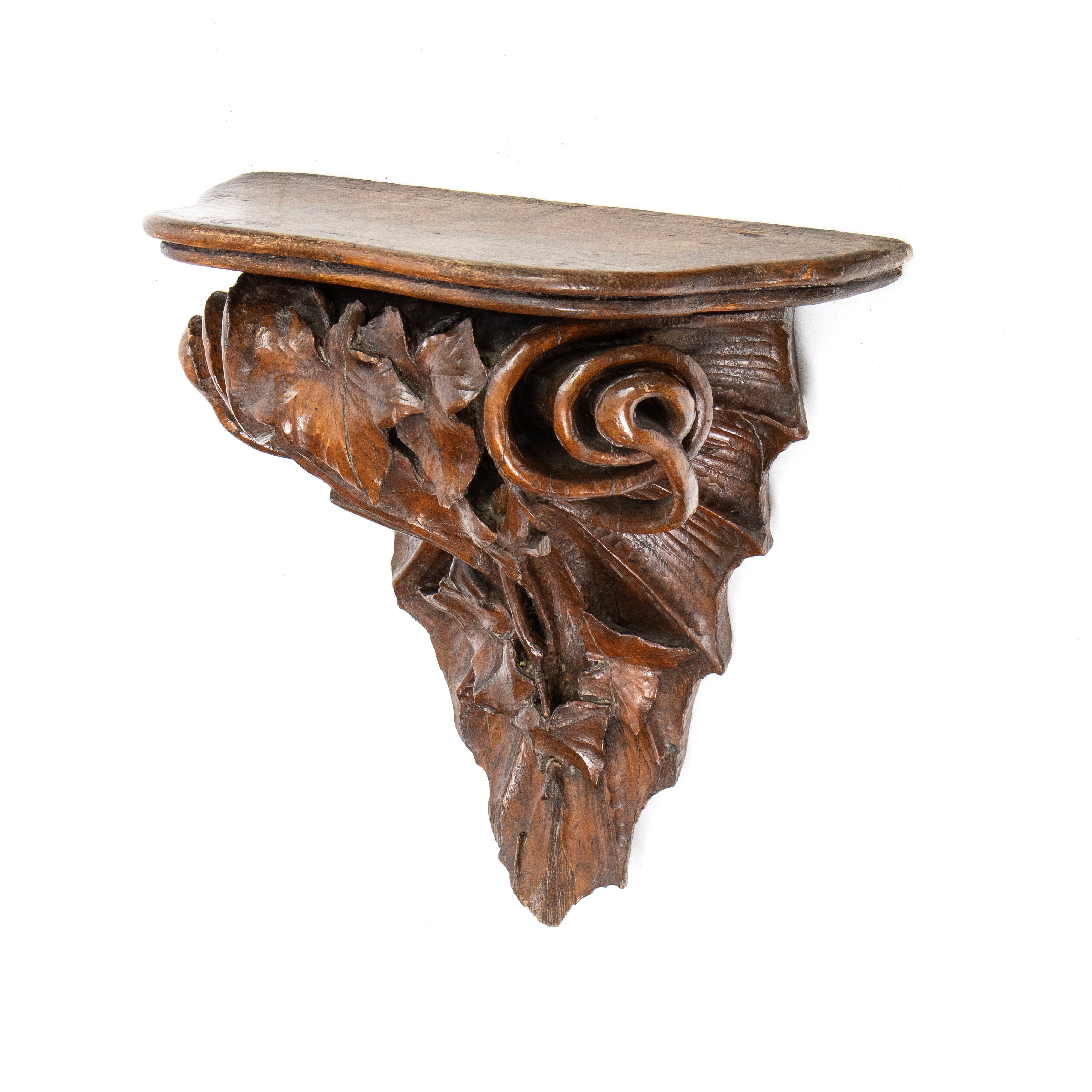Capitello Dorato e Mensola in Legno Luigi XVI, Italia