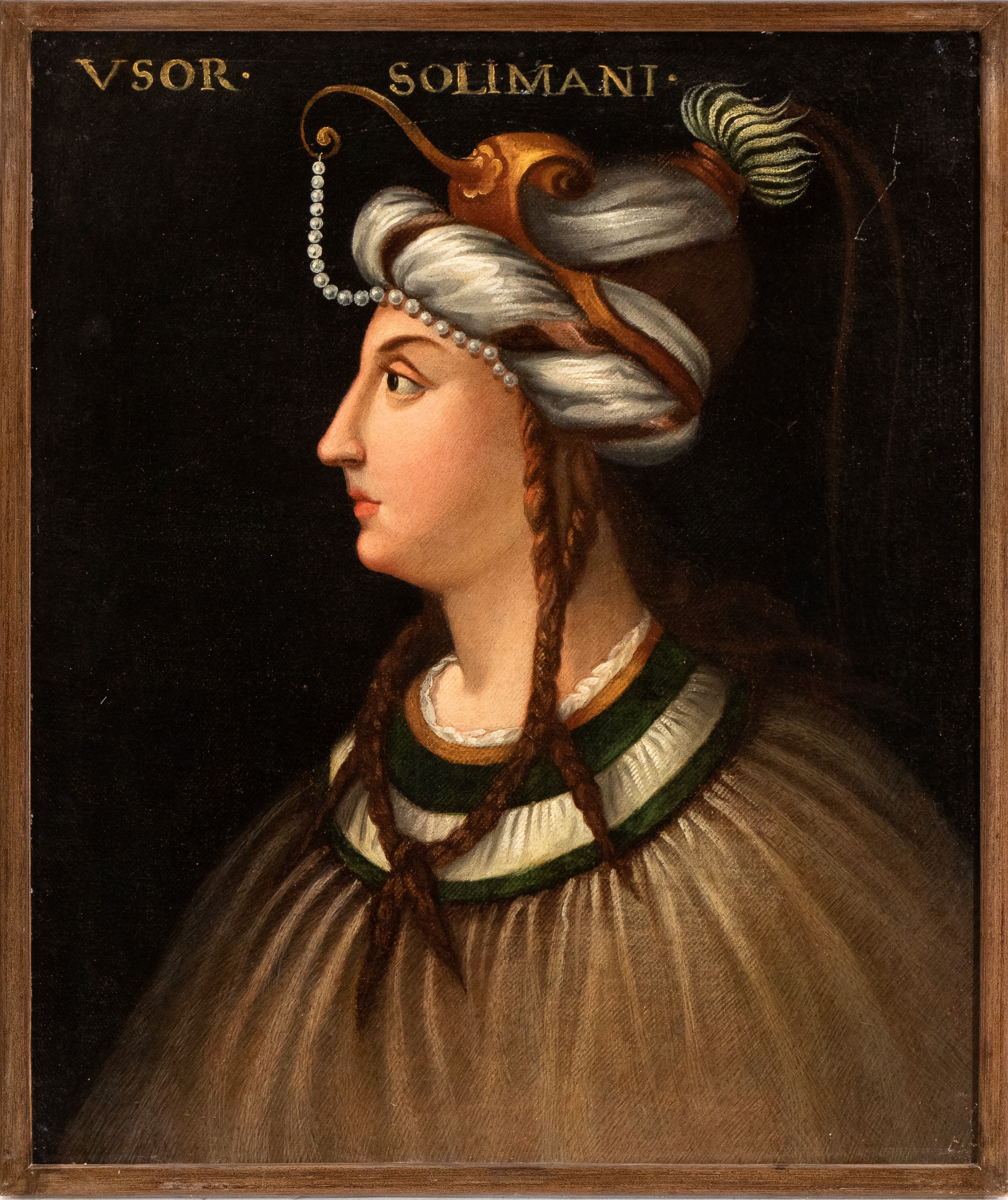 Artista Fiorentino, XVII - XVIII Secolo - La Moglie di Solimano e la Sua Corte. Serie di Sei Dipi...