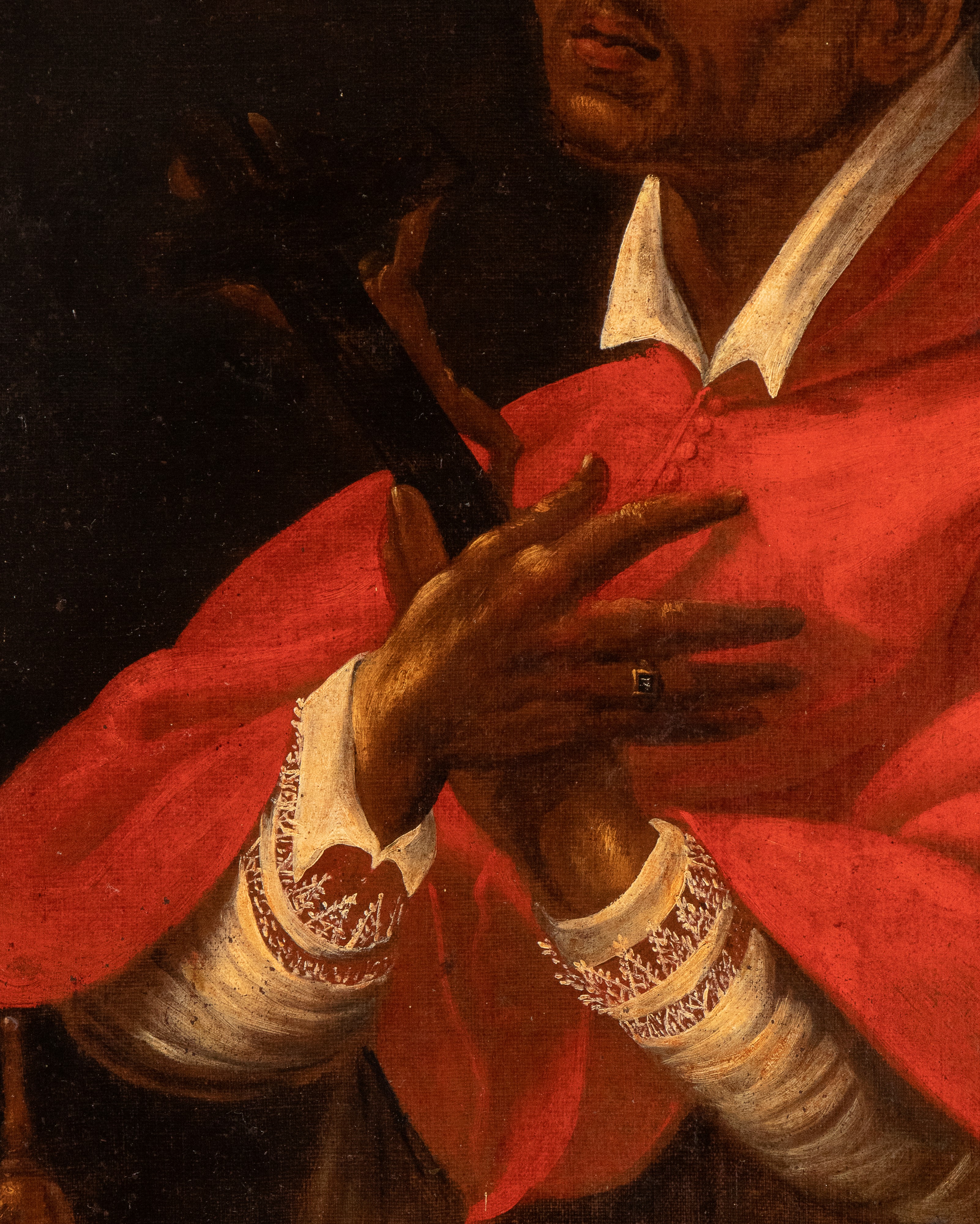 Artista Attivo a Roma, XVII Secolo - San Carlo Borromeo in Preghiera