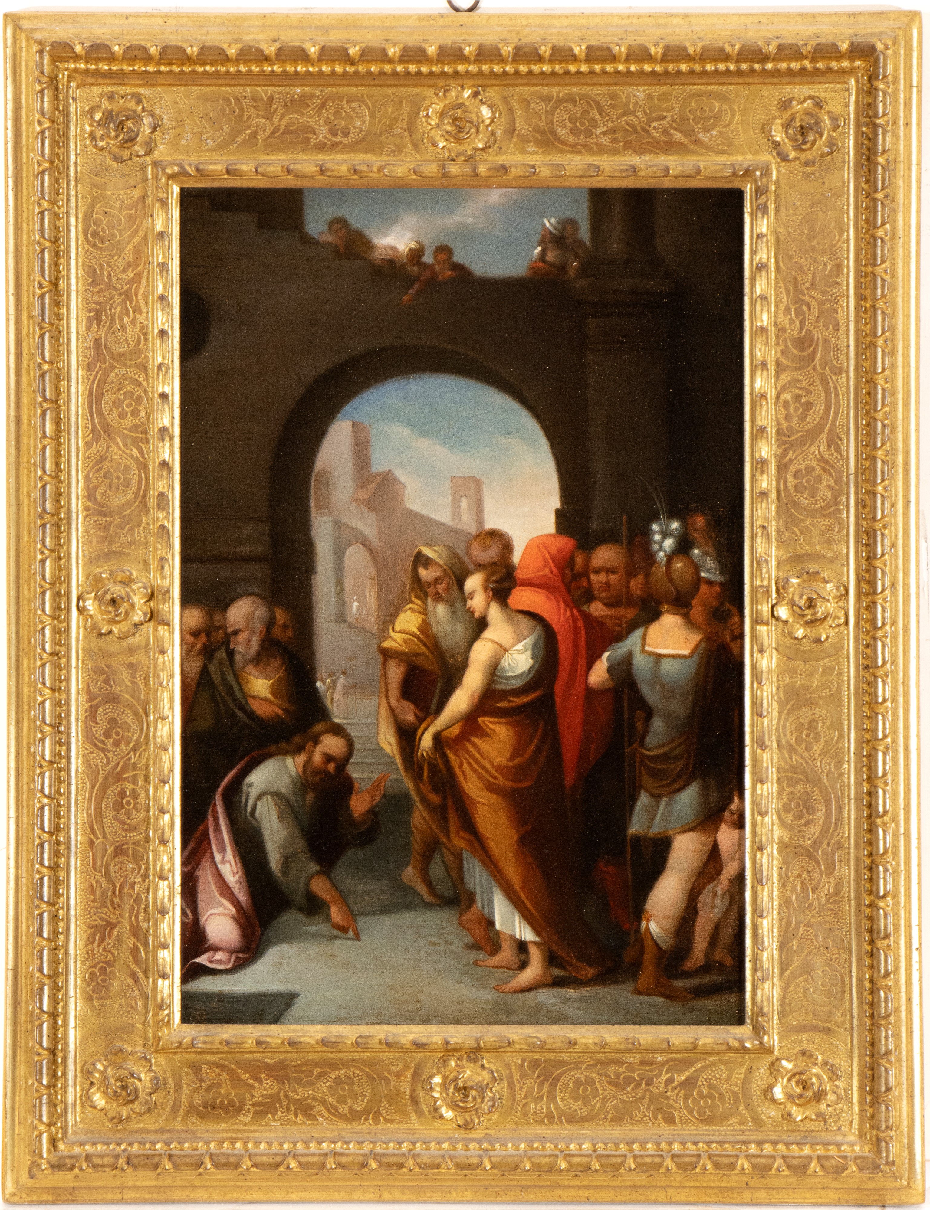 Artista Centro-italiano, Seconda Metà XVI Secolo - Cristo e L'adultera