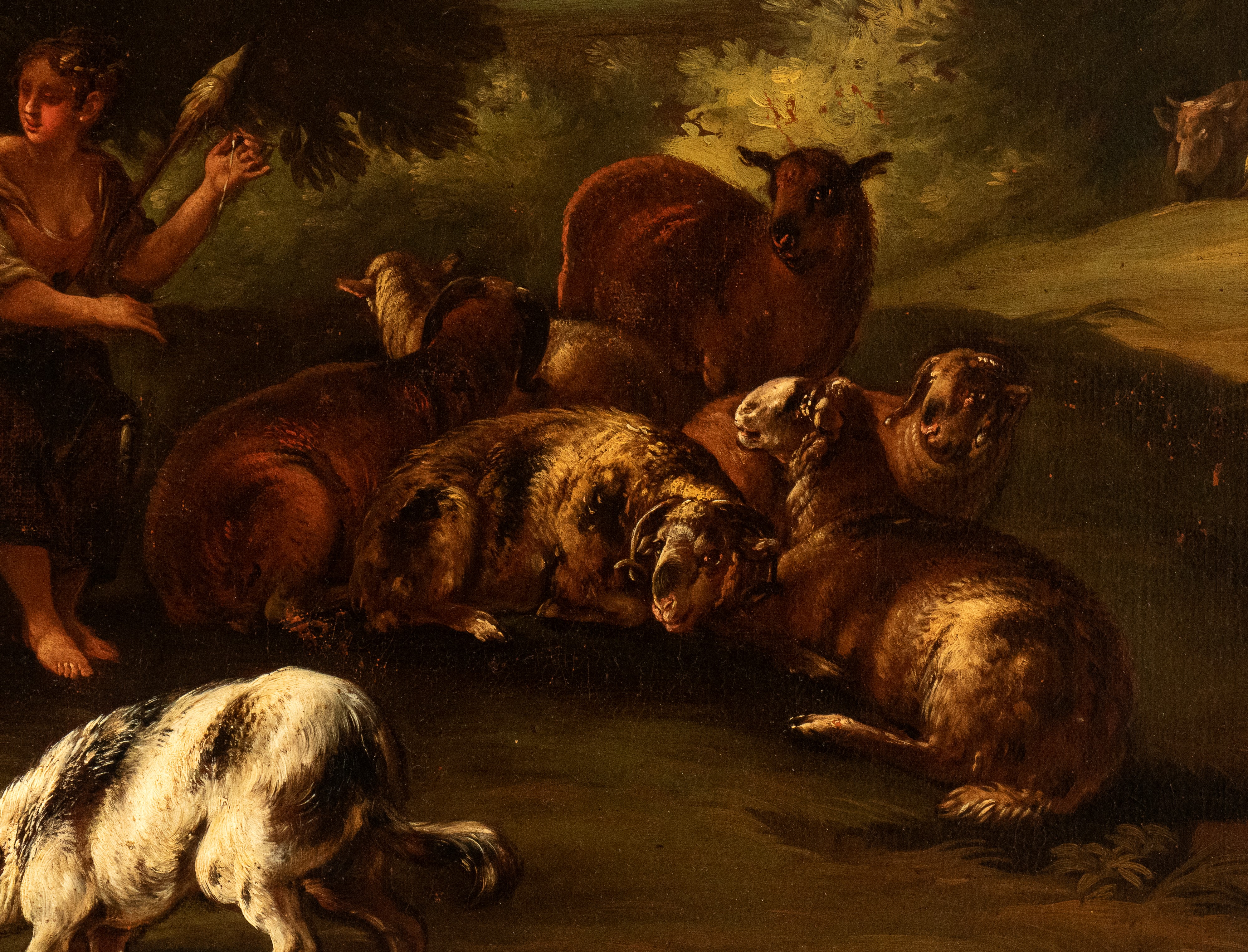 Paesaggio con pastore e armenti