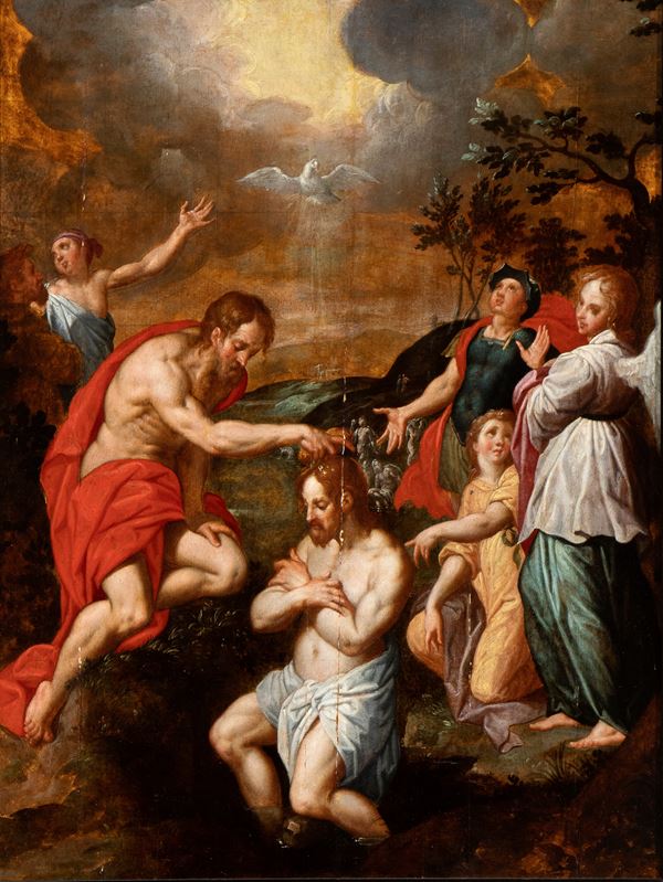 Jacob de Backer - The baptism of Christ
